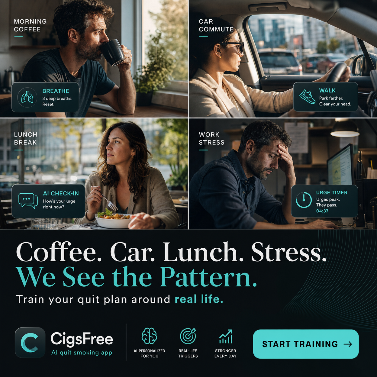 Cigs Free Facebook ad: Map Your Smoking Danger Zones