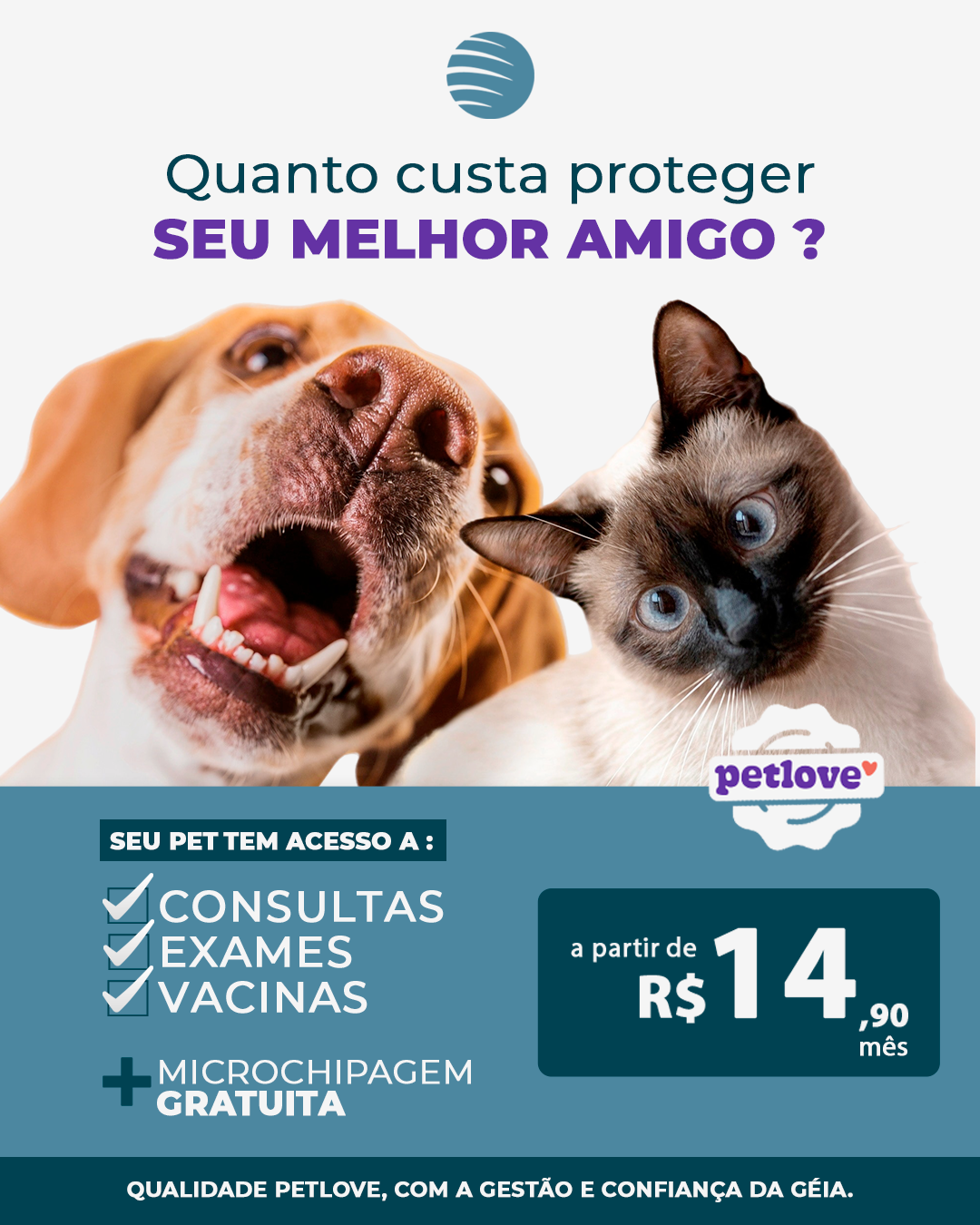 Géia Facebook ad from Jan 21, 2026