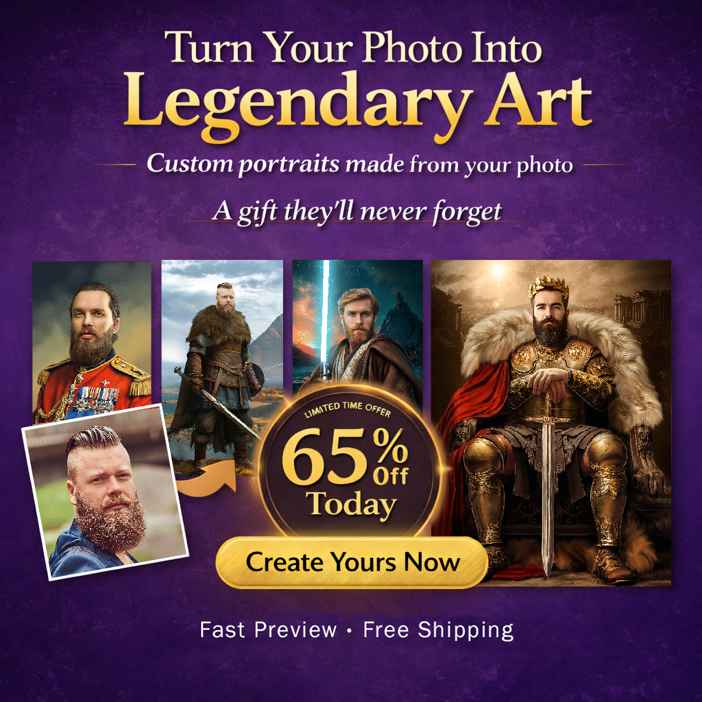 Magic Portraits Facebook ad: Looking for a unique gift?