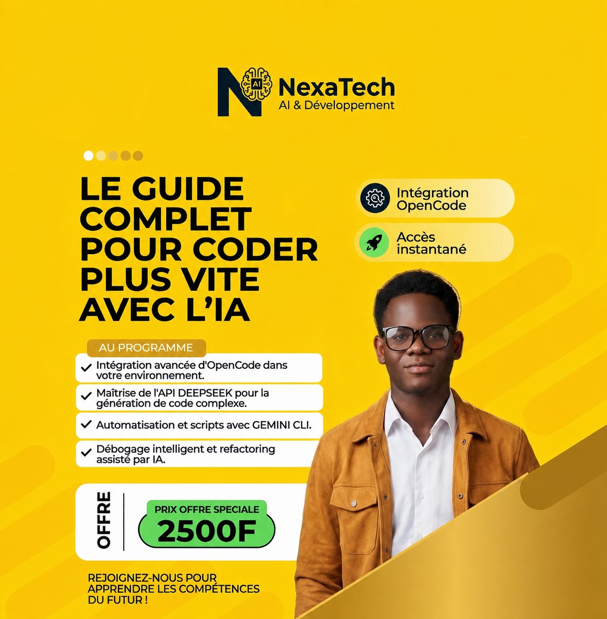 NexaTech Facebook ad: Transformez votre manière de coder et devenez un…