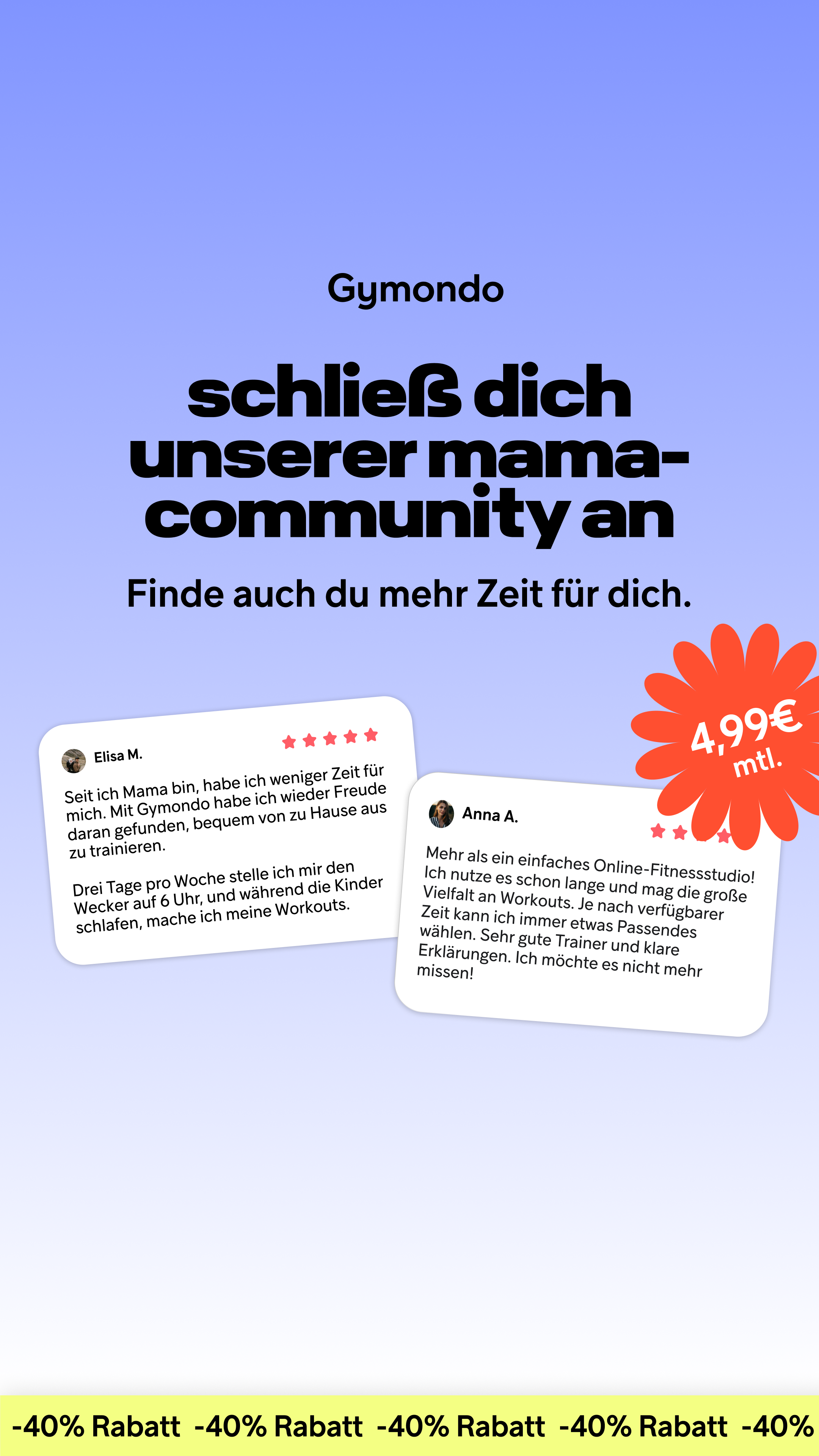 Gymondo Facebook ad