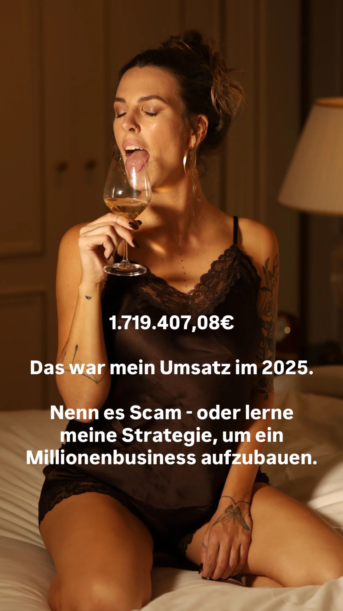 Laura Hersche Facebook ad: DEIN MILLIONEN-BUSINESS STARTET HIER