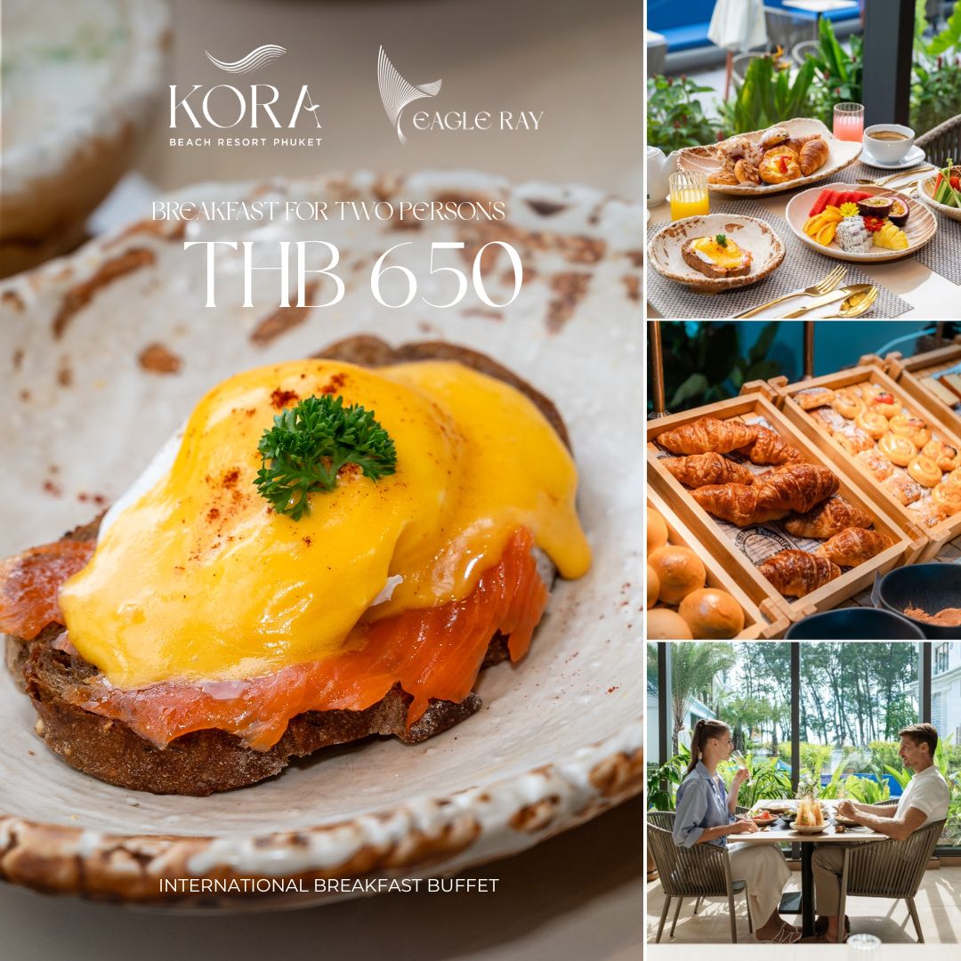 Kora Beach Resort Phuket Facebook ad: Breakfast for Two at THB 650.