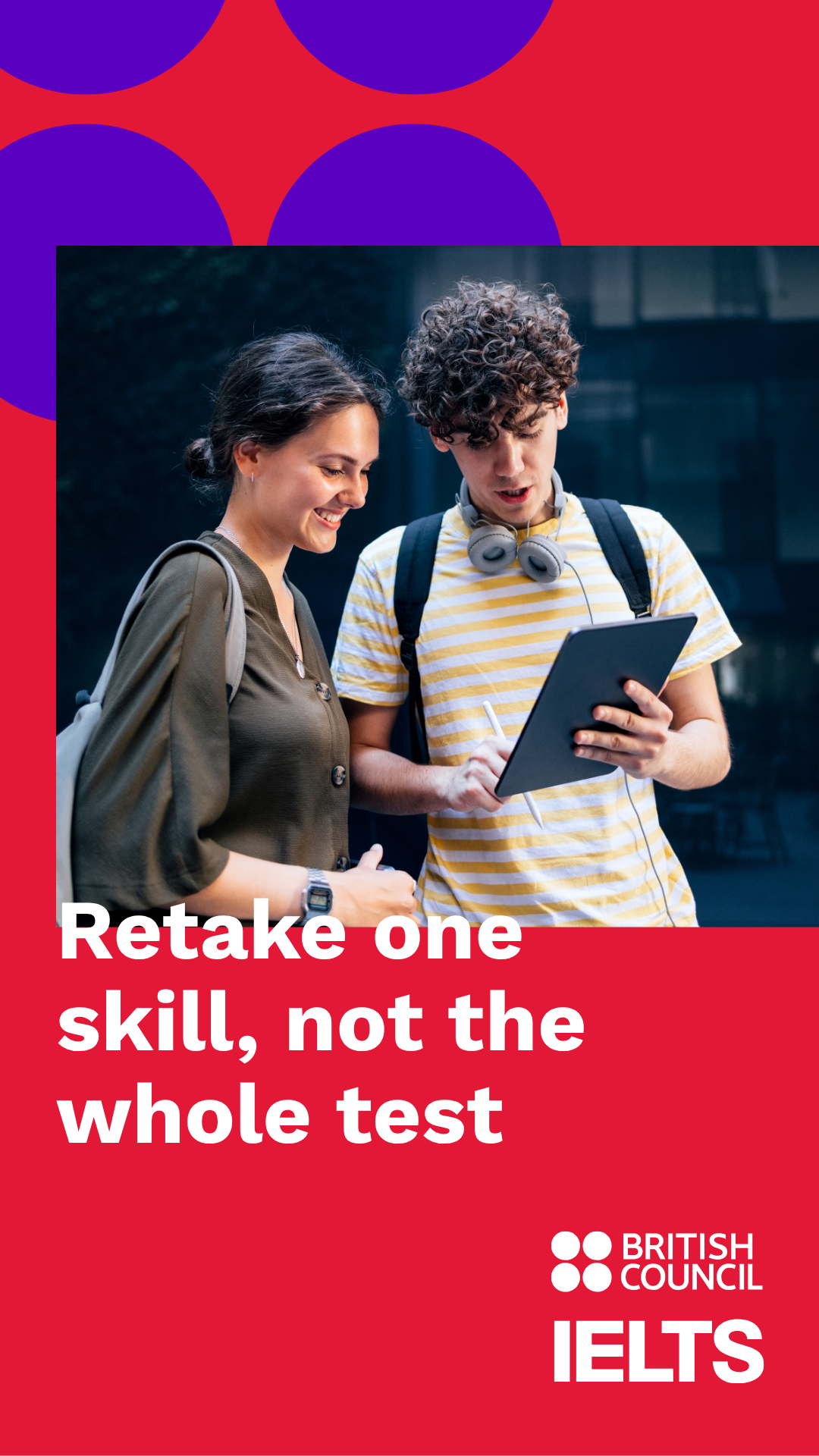 Take IELTS Official Facebook ad