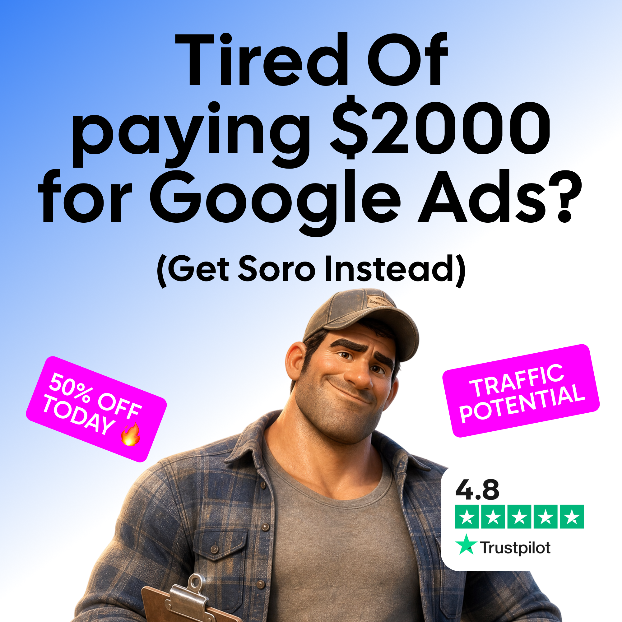 Soro SEO Facebook ad