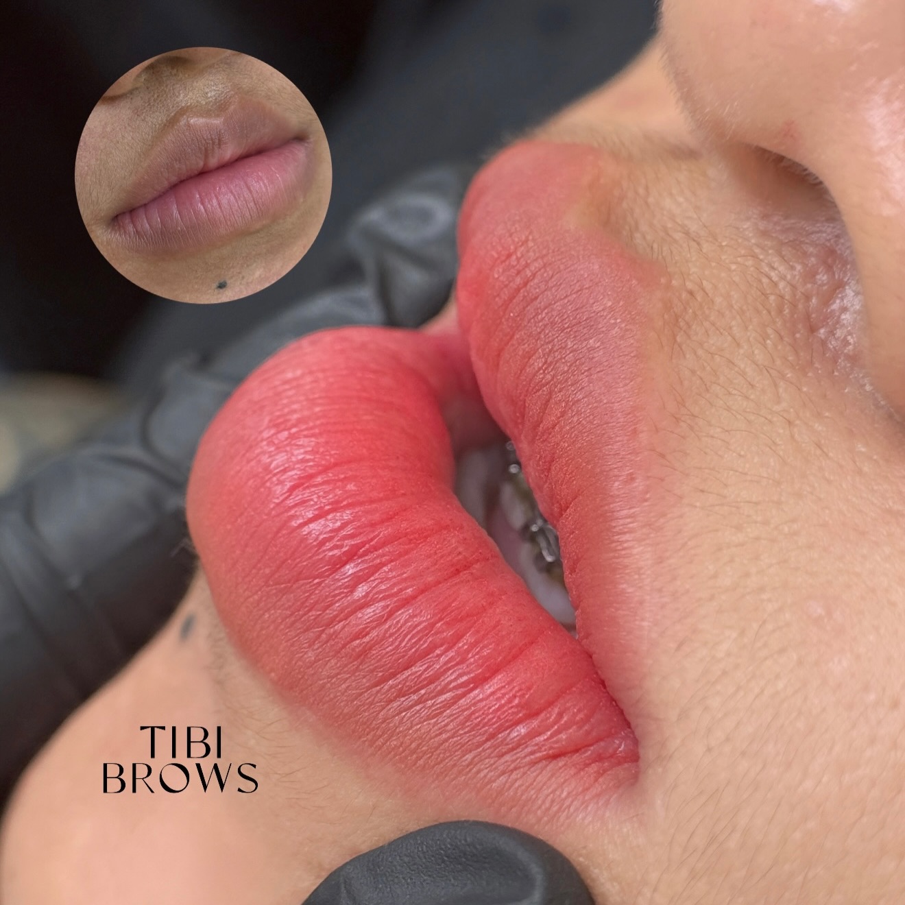 Tibi.brows ฝังสีคิ้ว ฝังสีปาก ลิฟขนตา Facebook ad: บอกลาปากที่เคยคล้ำไปได้เลยค่า