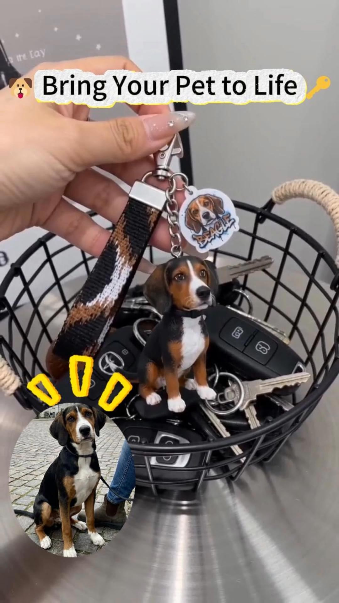 Dodowish Facebook ad: Your Favorite Person as a Keychain!