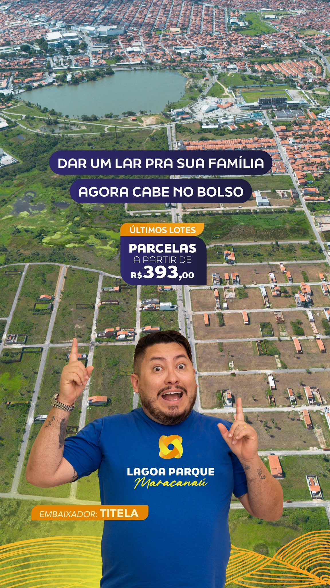 Loteamento Lagoa Parque Facebook ad: Tem sim que muda tudo.