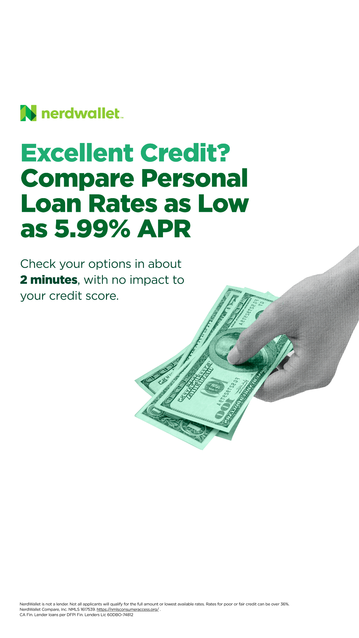 NerdWallet Facebook ad