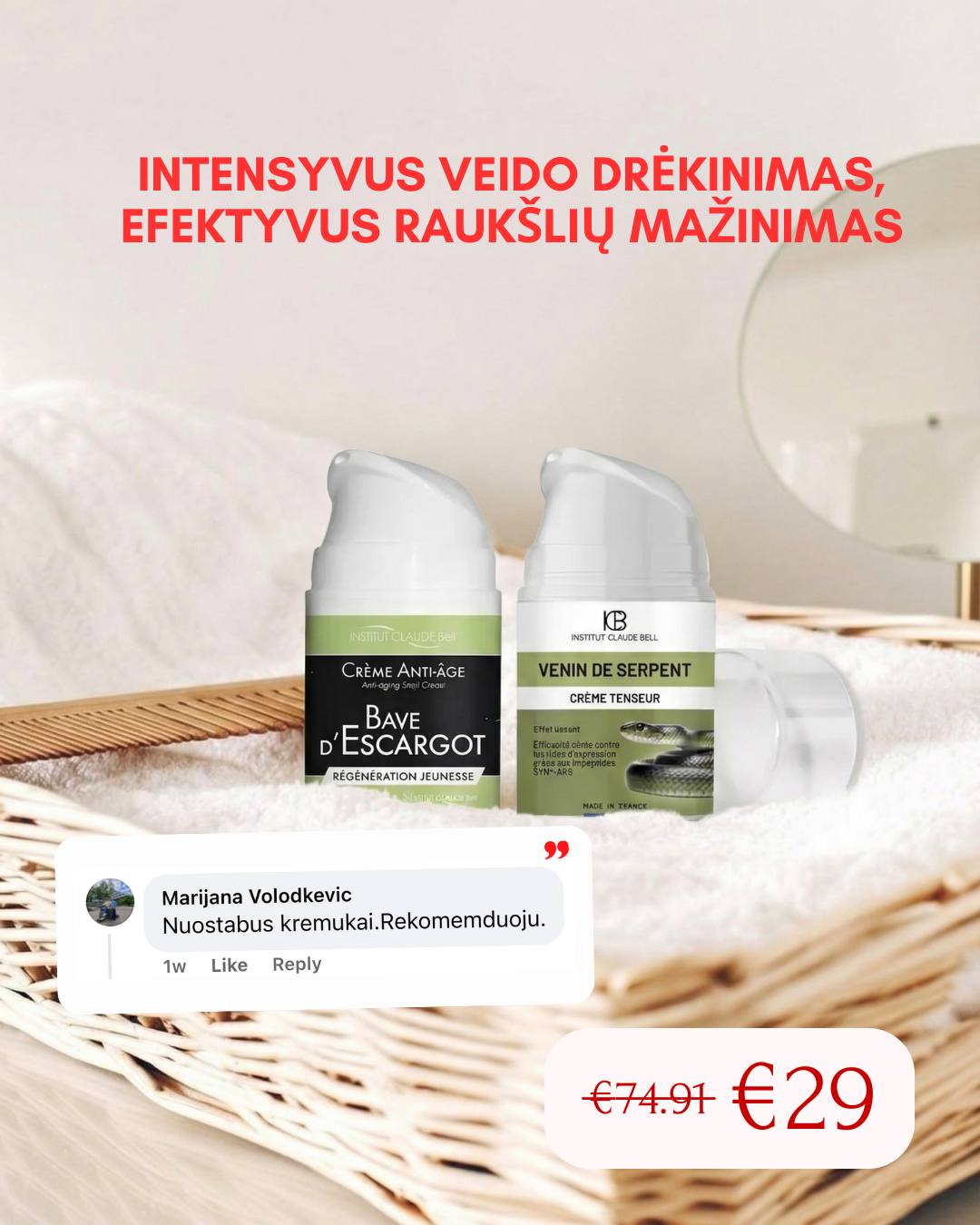 Harmony Plus Lietuva Facebook ad: Tinka visiems odos tipams!