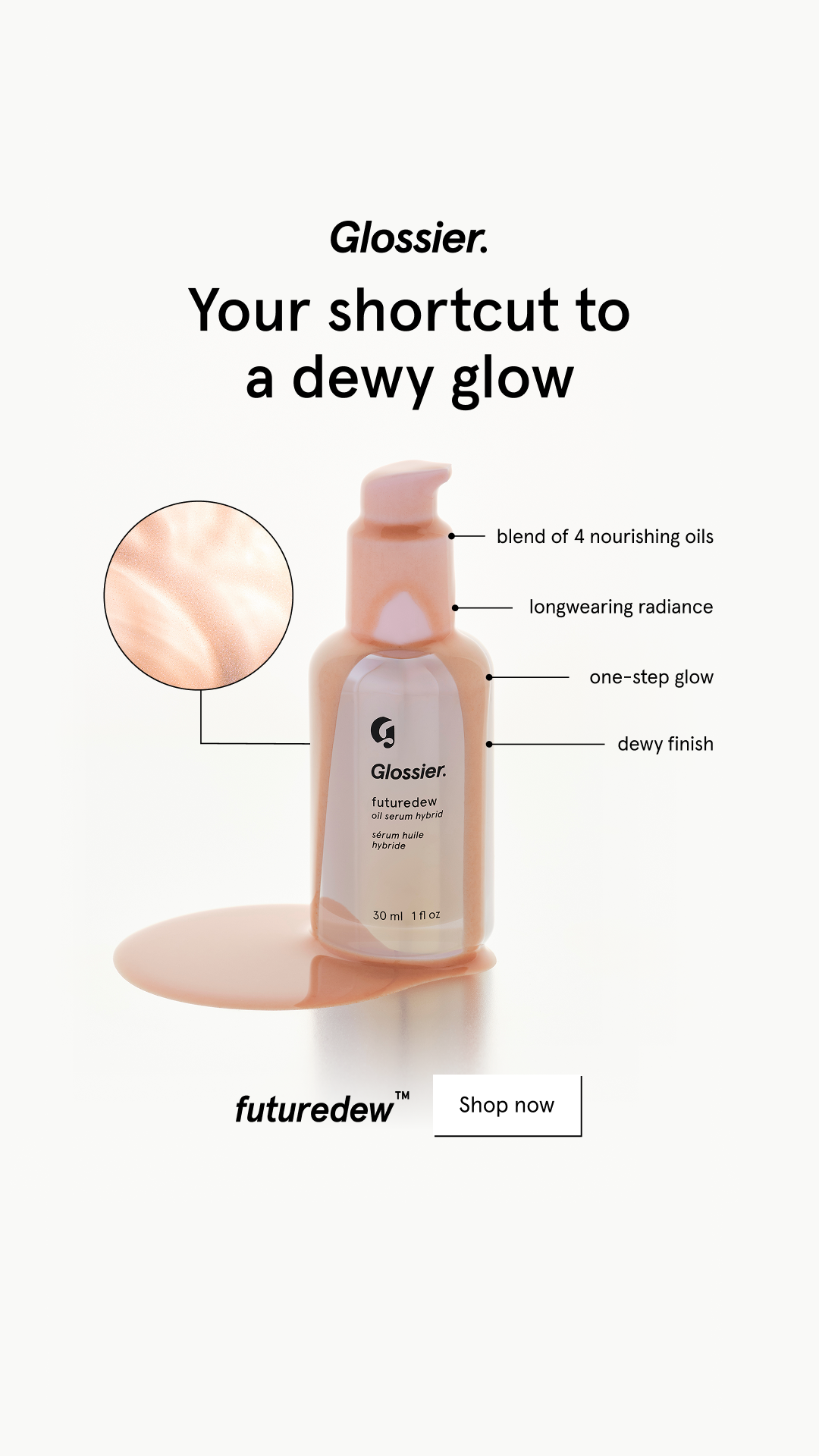 Glossier Facebook ad