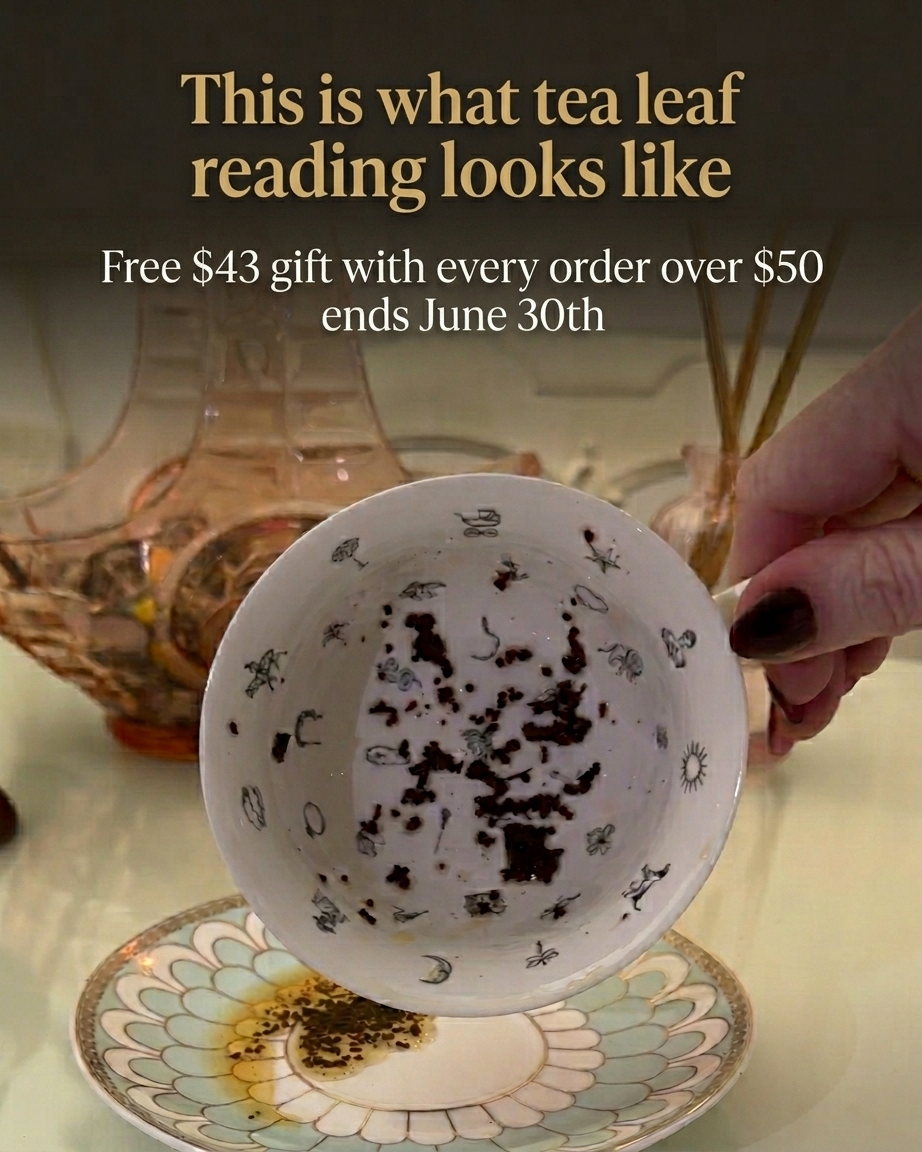 Tea With Karin Facebook ad: Free $43 gift with every order over $50