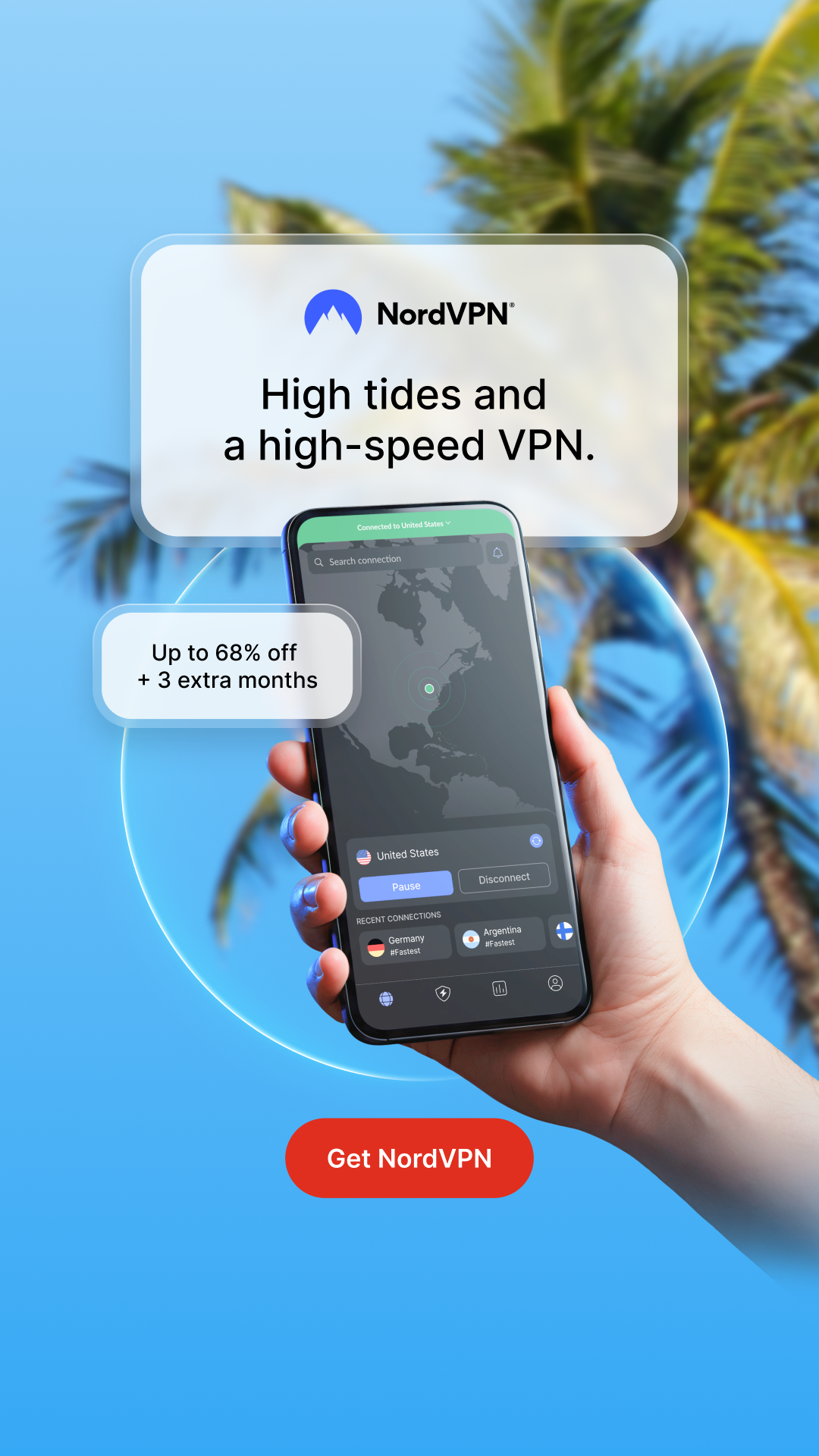 NordVPN Facebook ad