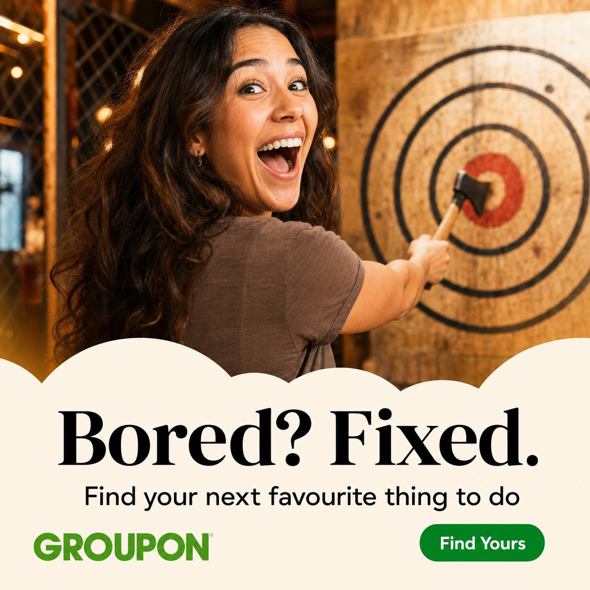 Groupon Facebook ad