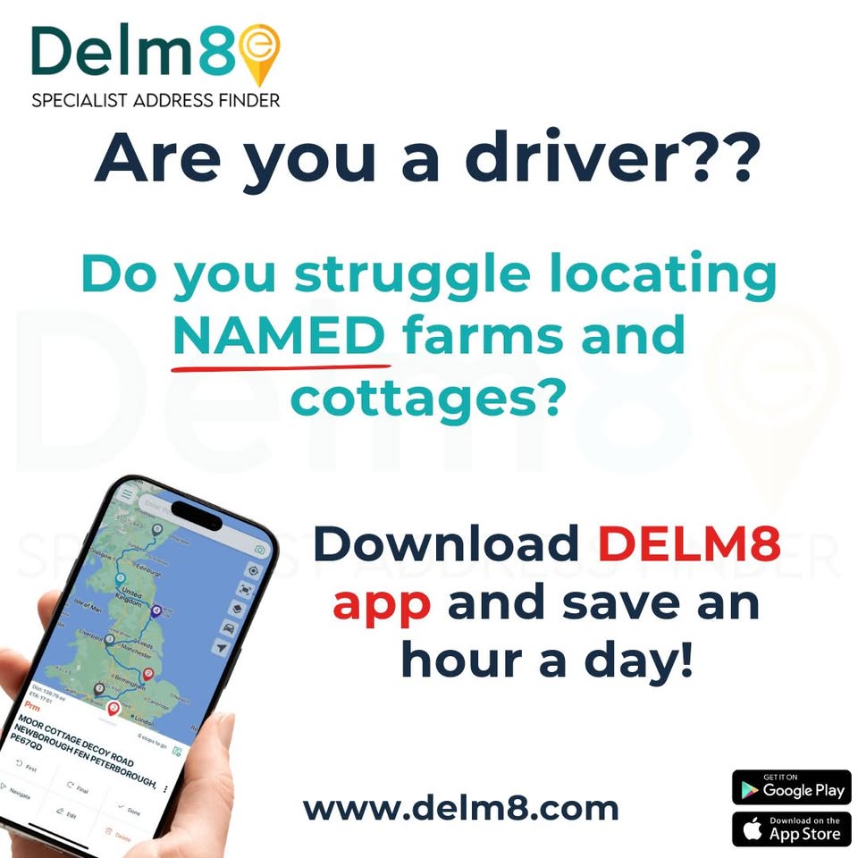Delm8 Facebook ad: Postcodes are inaccurate
