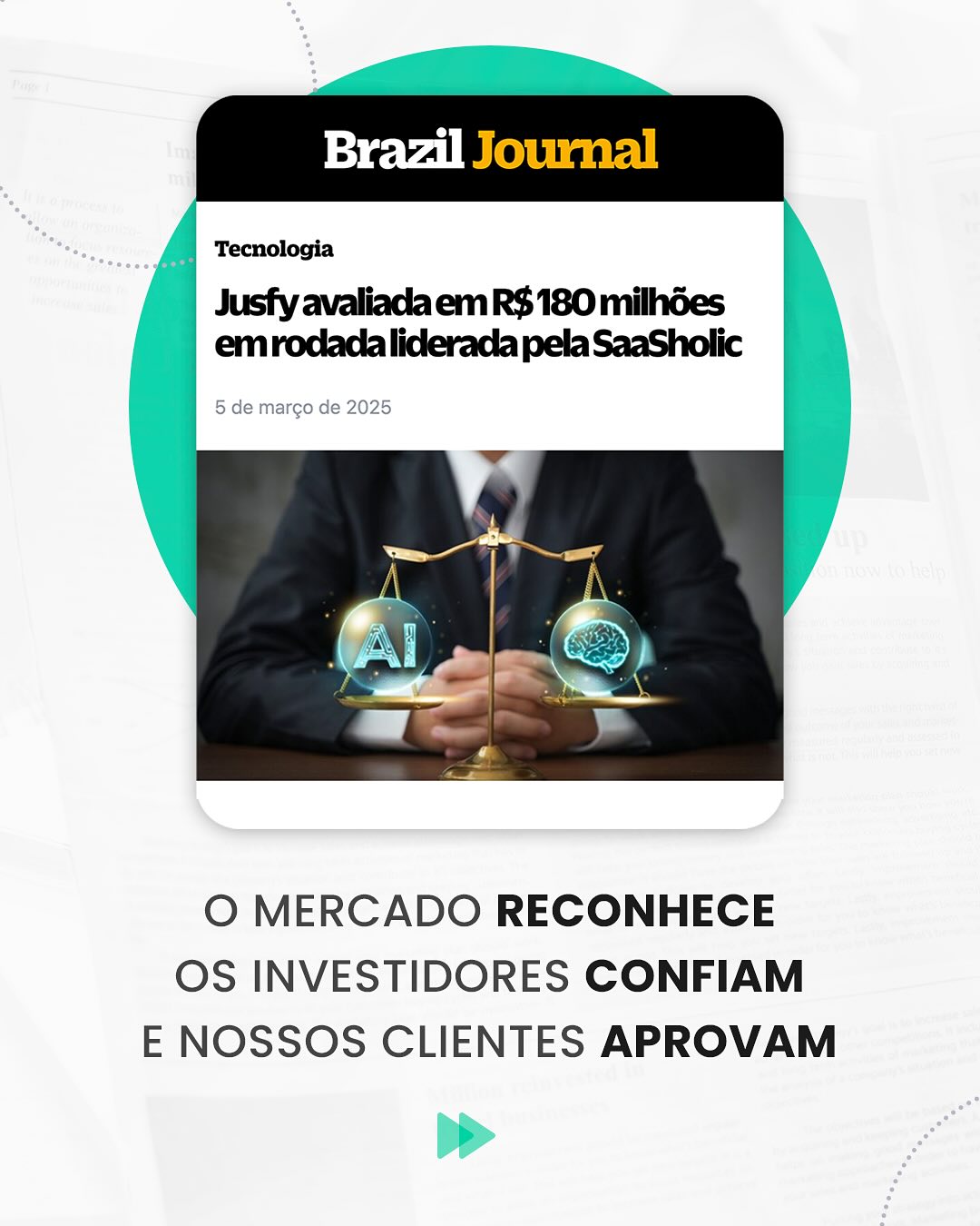 Jusfy - Plataforma Jurídica Facebook ad: Estamos animados em compartilhar essa grande conquista…