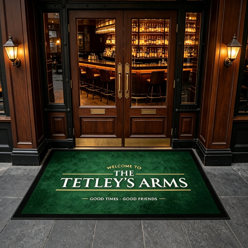 Yiroe.com Facebook ad: Custom pub entrance doormat