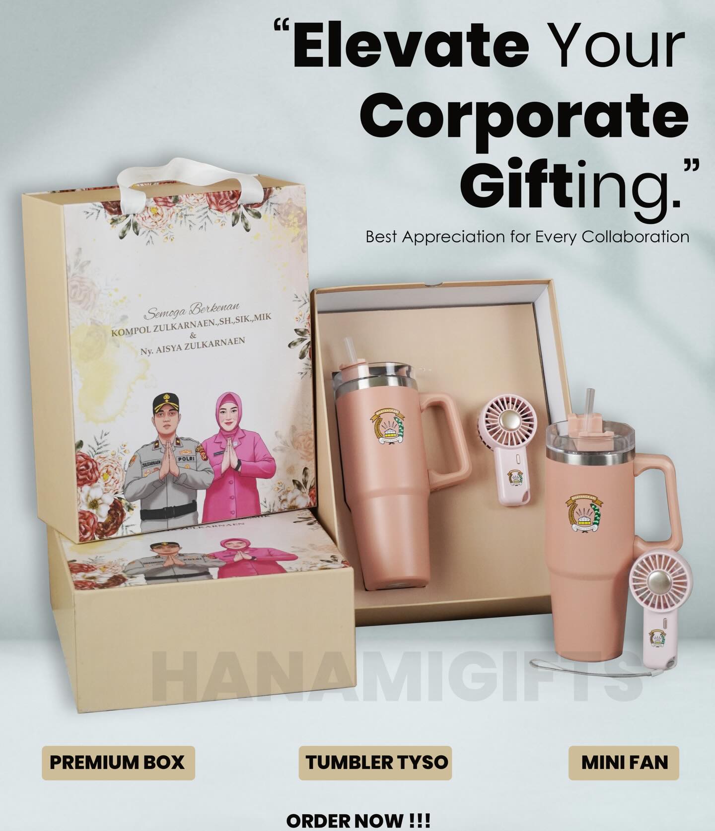 Hanami Gift Facebook ad: Custom hampers sesuai desain kamu-unik, personal, dan penuh…