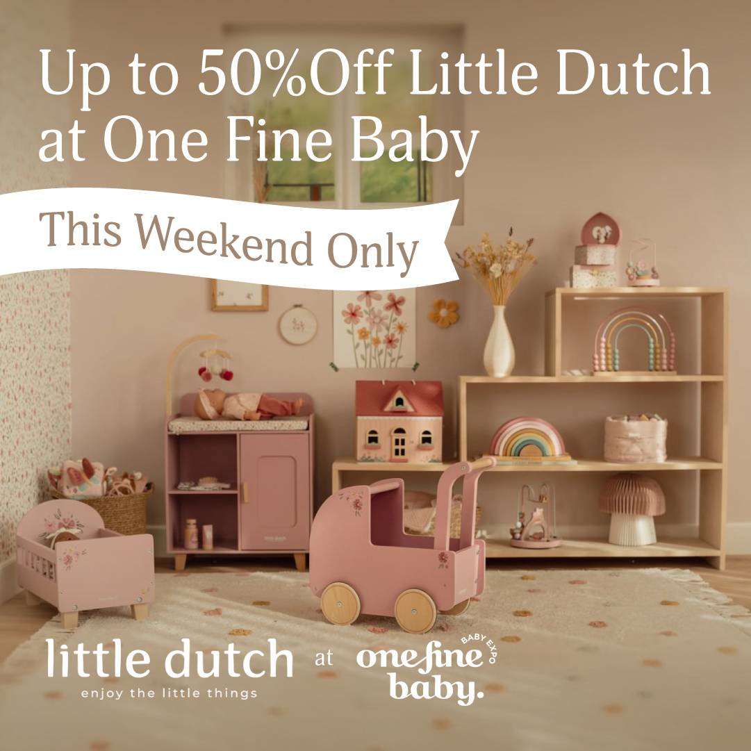 Little Dutch Australia Facebook ad: Up to 50% Off Little Dutch: May 30th-31st at One Fine Baby