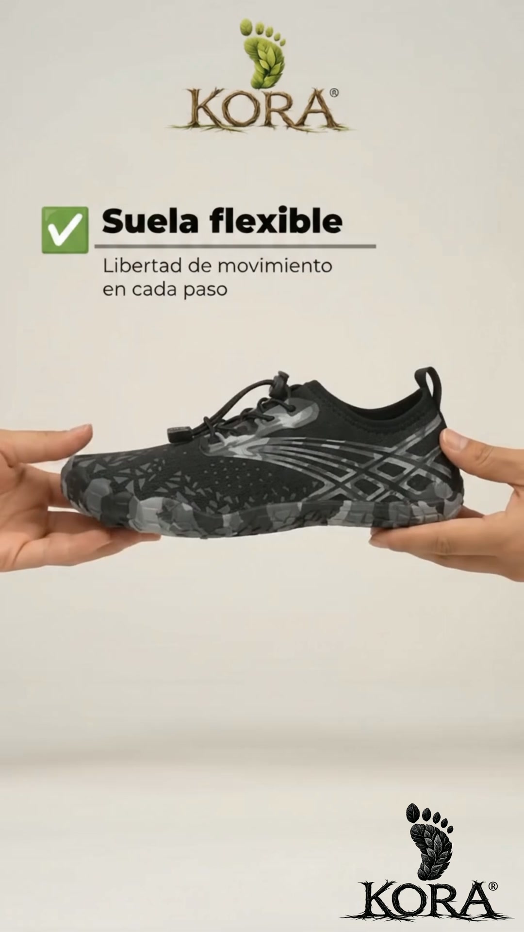 Kora Barefoot Facebook ad: LIBERA TUS PIES