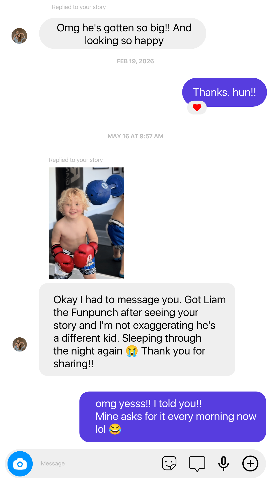Funpunch ORG Facebook ad: Sent It To One Friend.