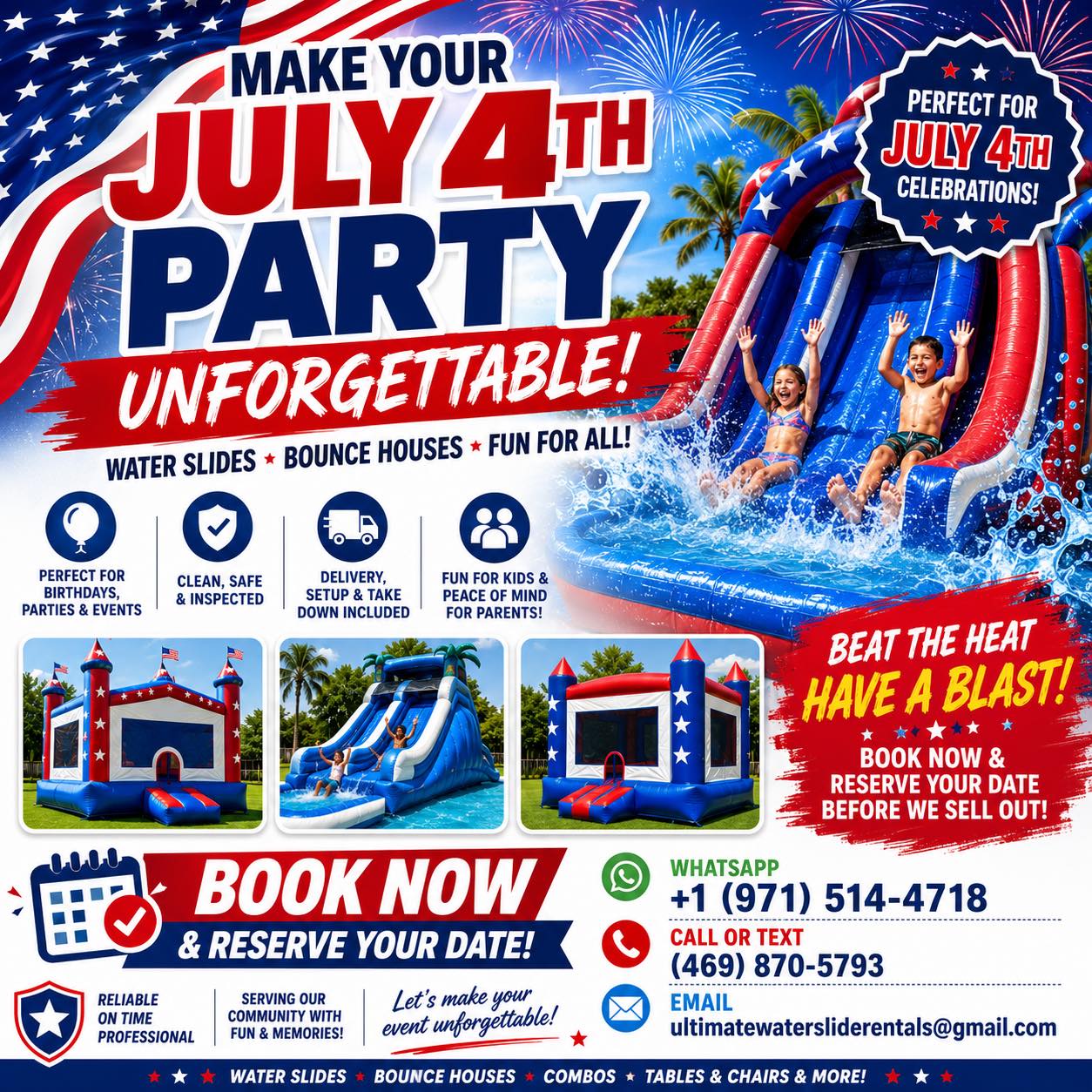     Ultimate Waterslide Rentals Facebook ad