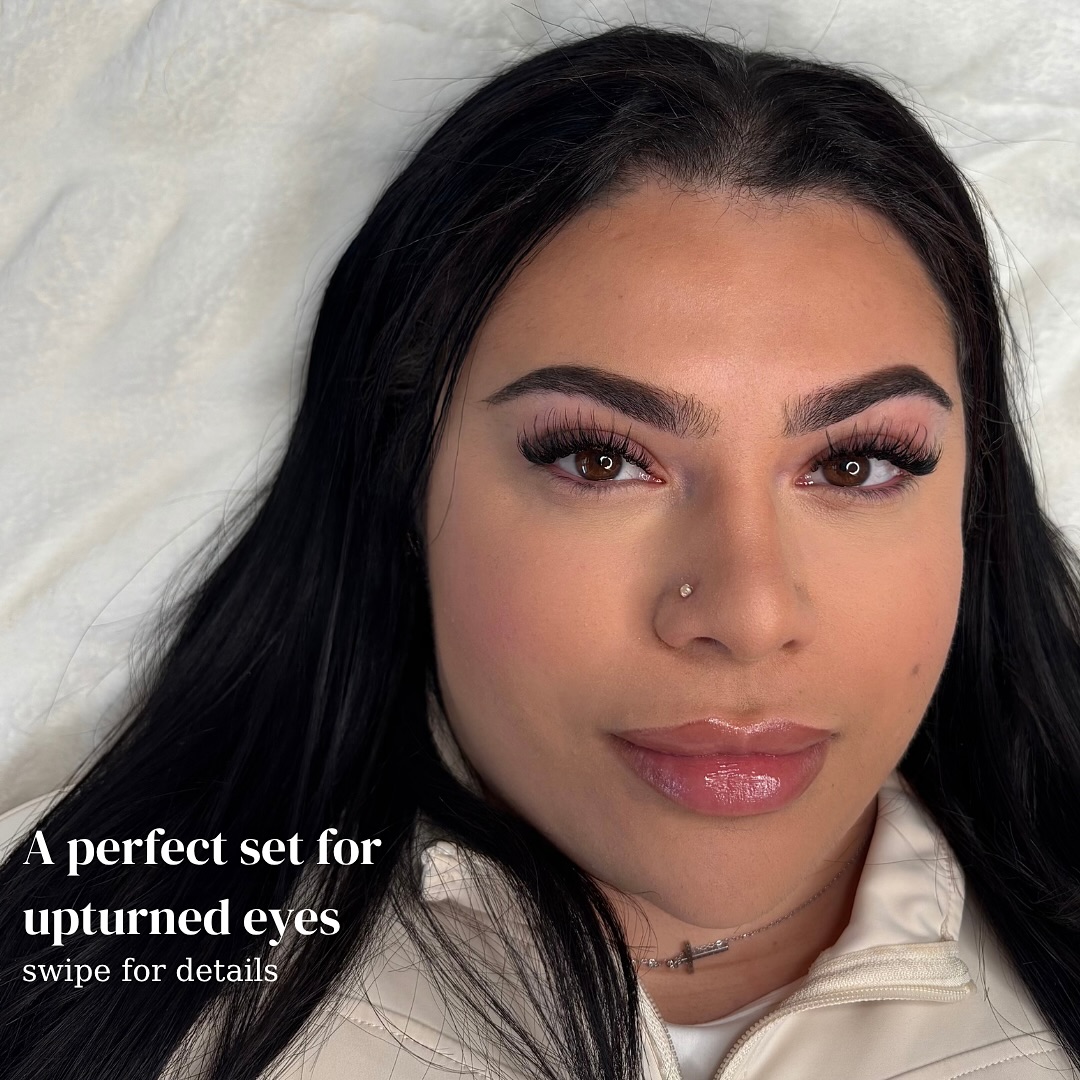FL. Lash Boutique Facebook ad: The perfect lash set for slightly upturned, close…