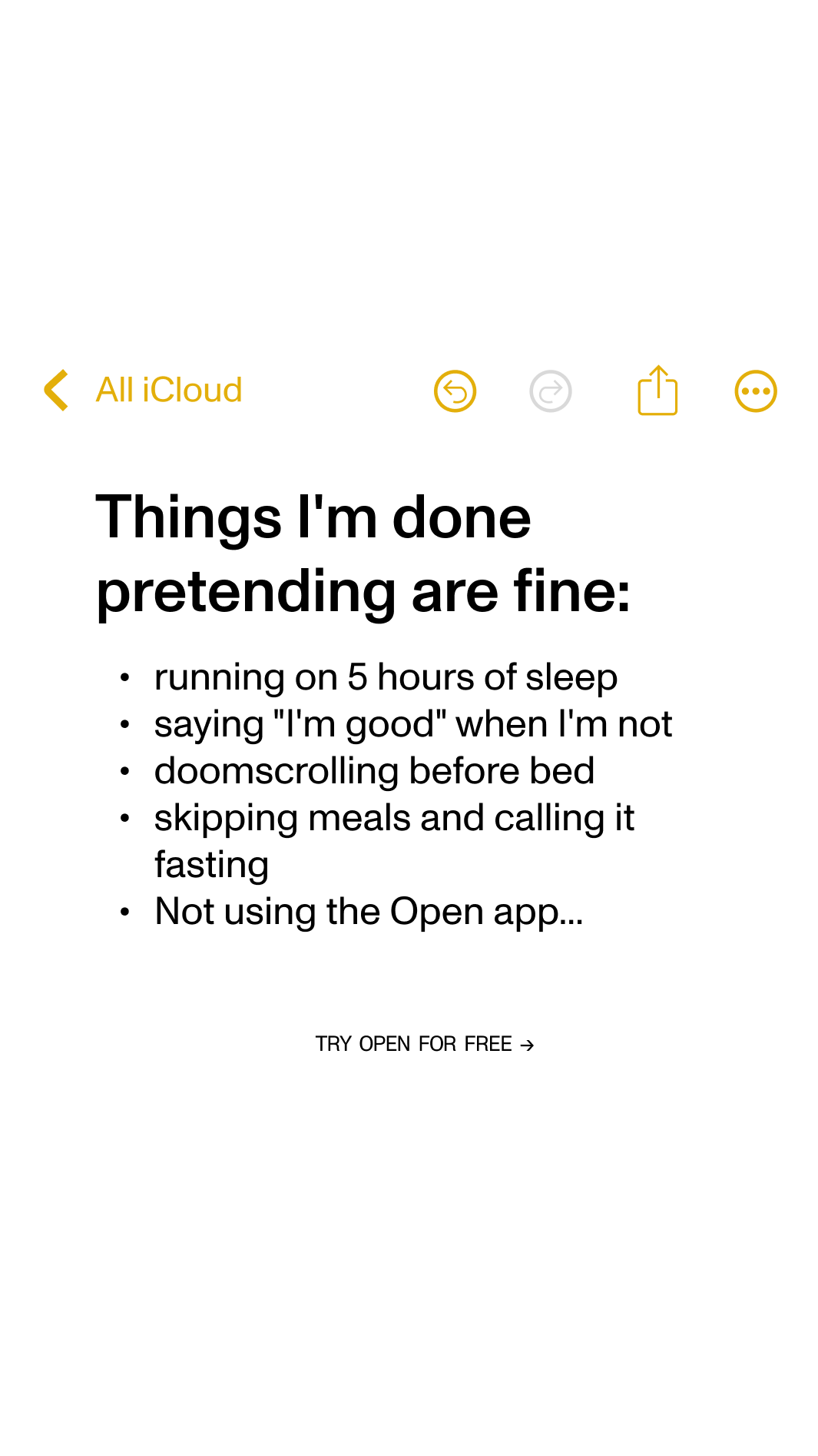 Open Facebook ad