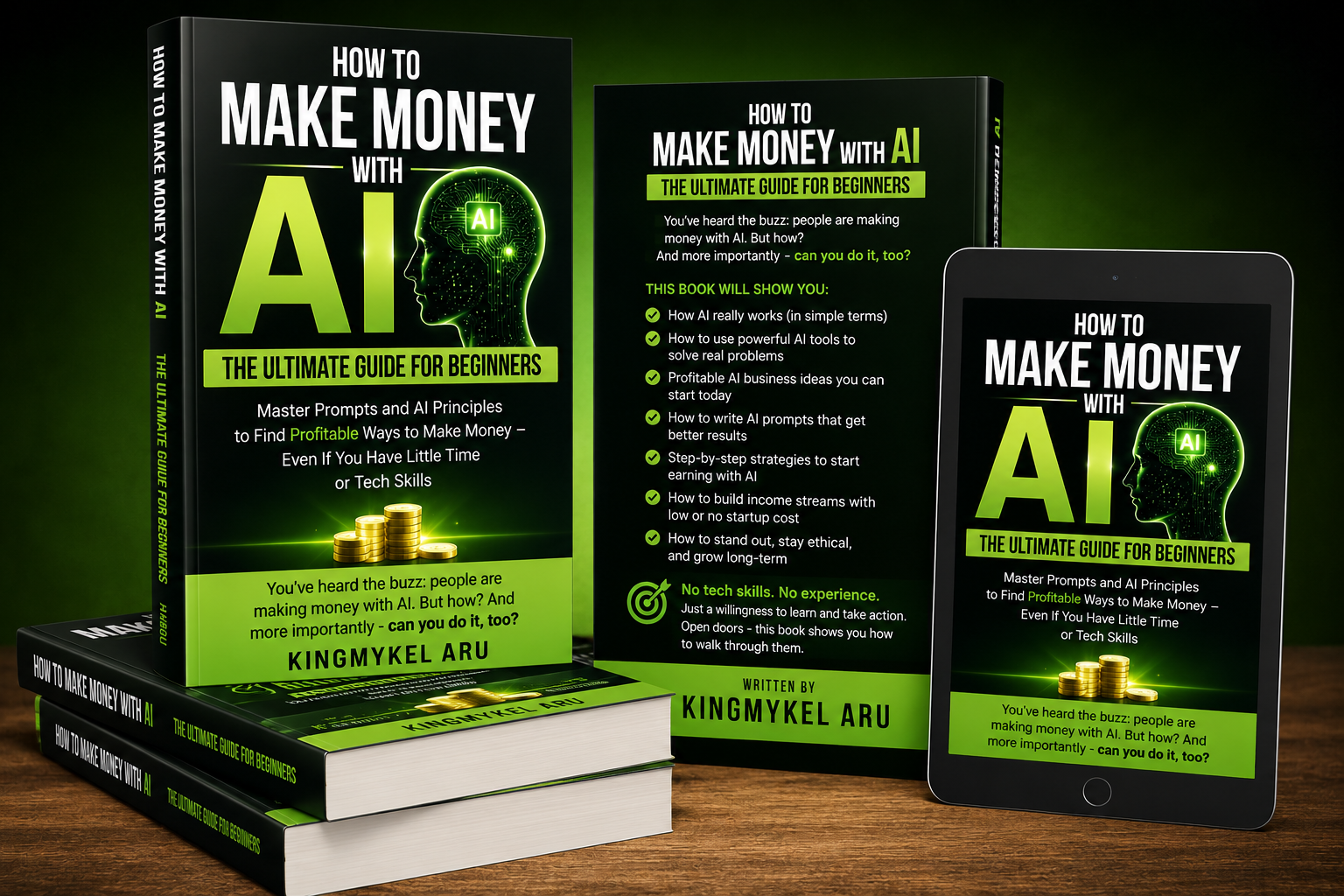 Blessed Hub Facebook ad: HOW TO MAKE MONEY WITH AI