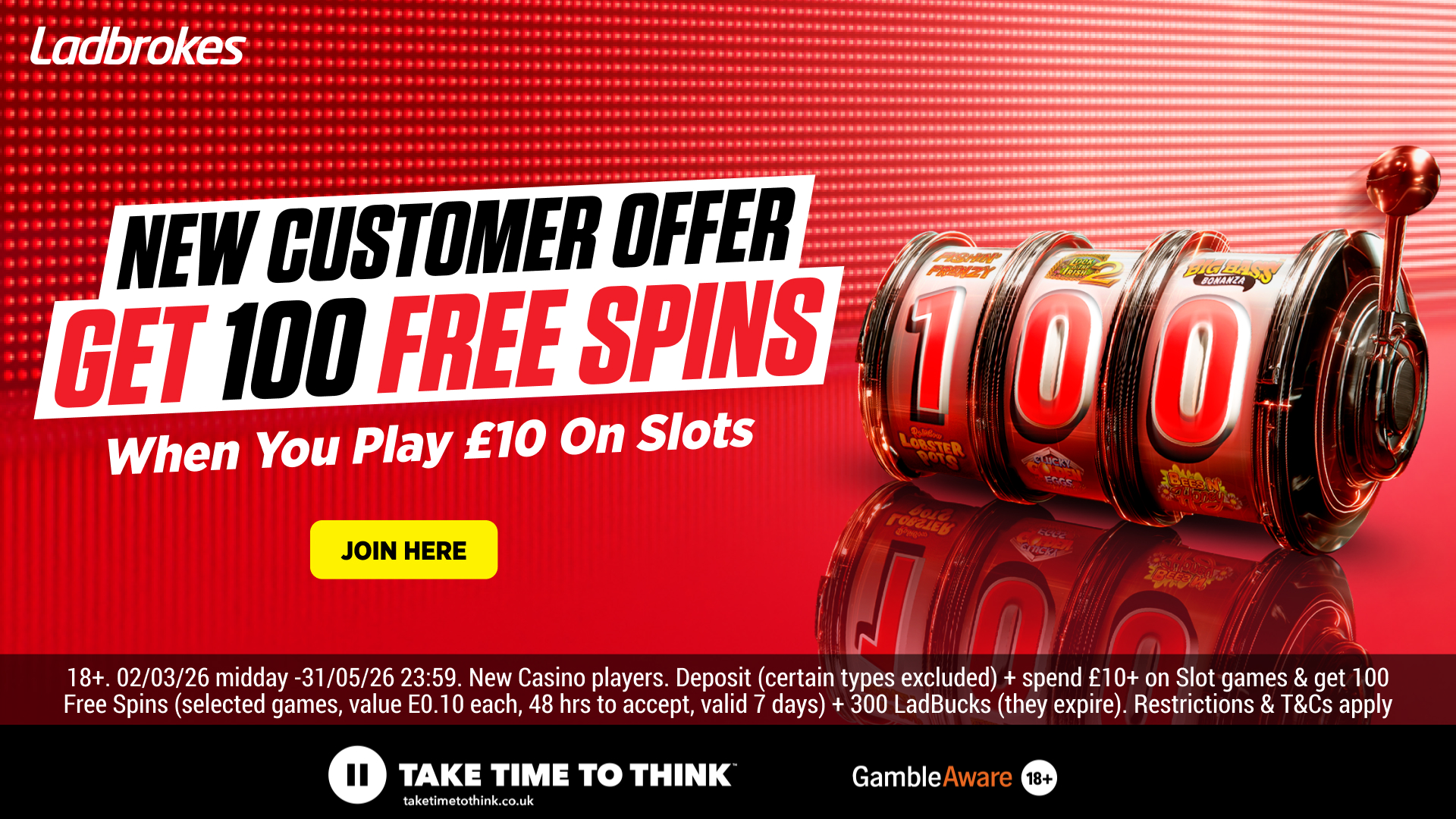 Ladbrokes Facebook ad