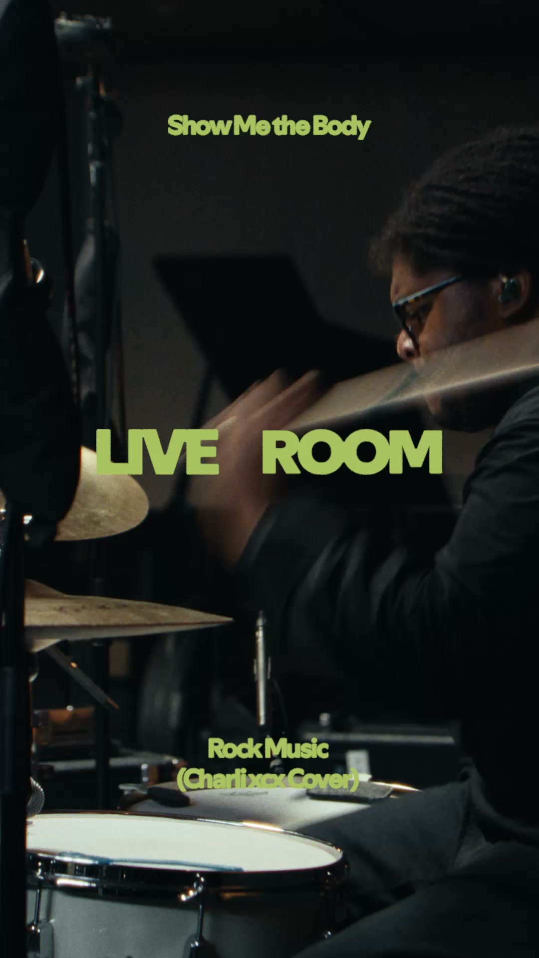Spotify Facebook ad: @showmethebody covers Charli xcx's Rock Music.