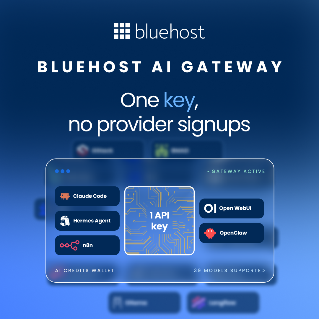 Bluehost Facebook ad: One Wallet, One Bill