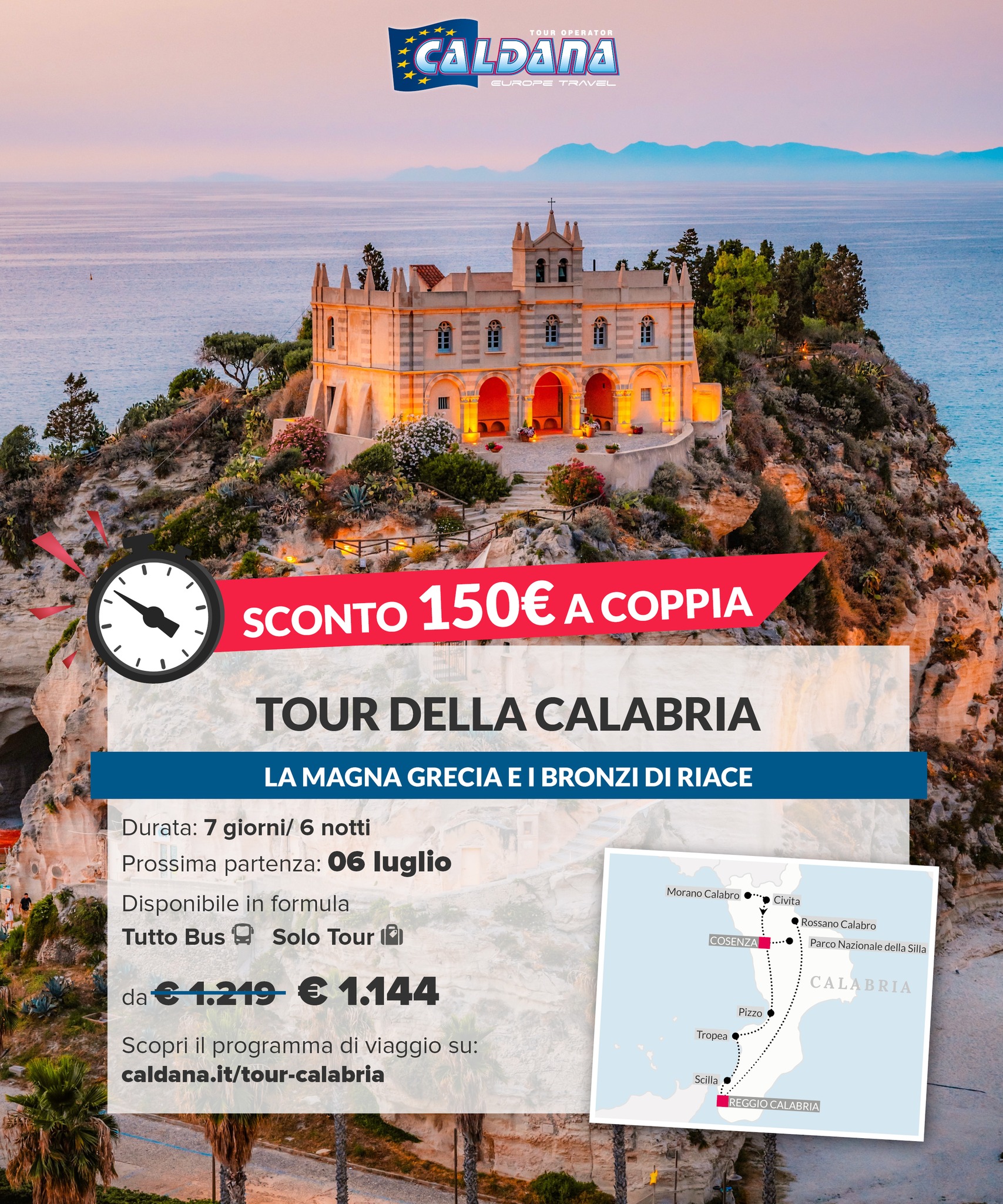 Caldana Europe Travel Facebook ad