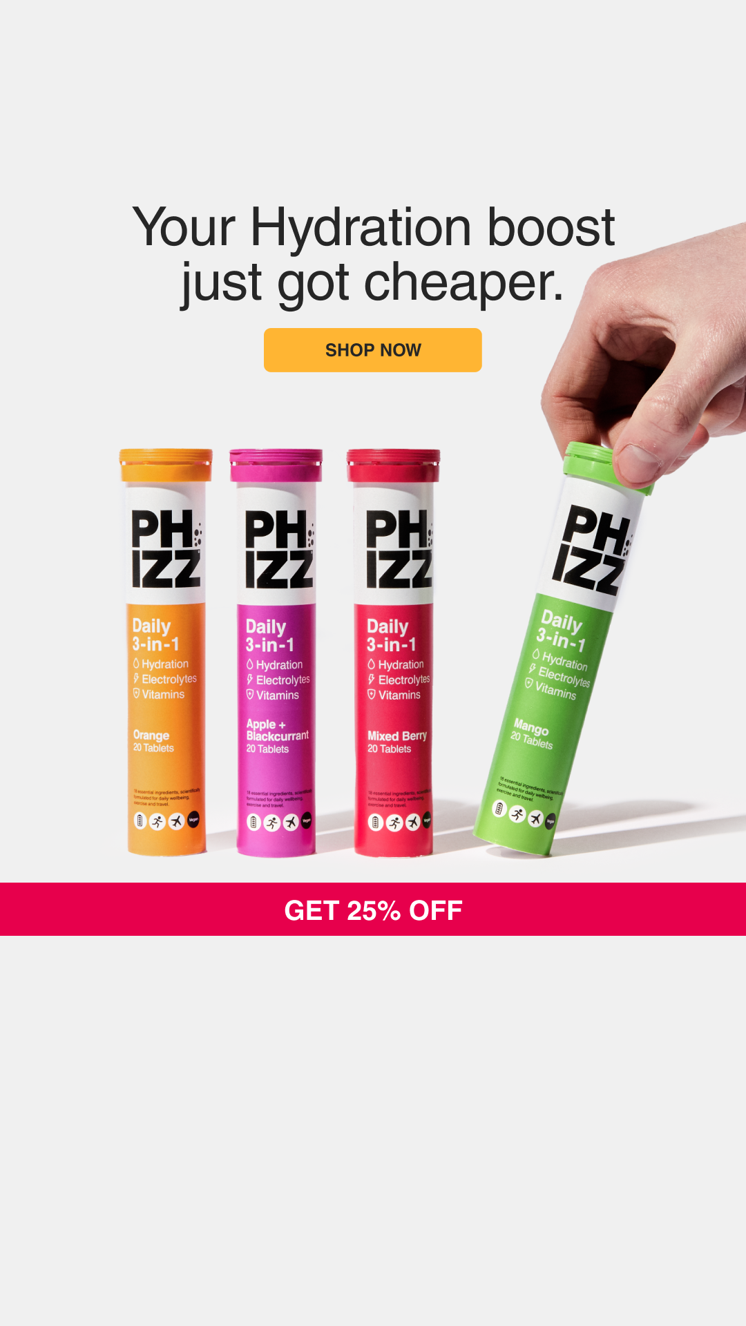 Phizz Facebook ad