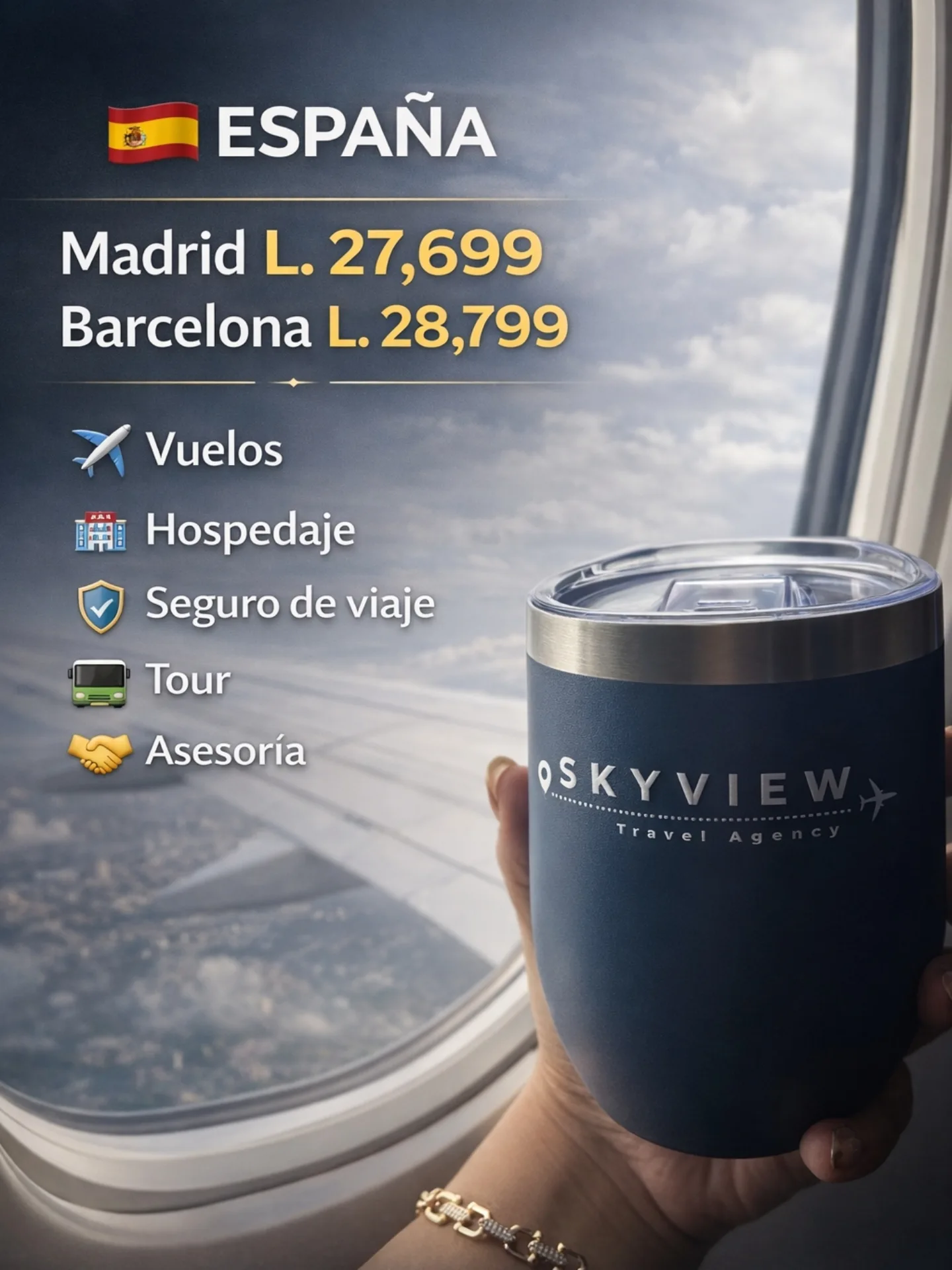 SkyView Travel Agency Facebook ad