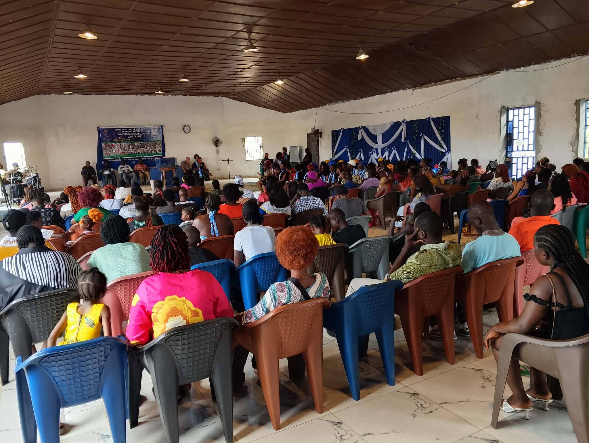 Tarlue Development Foundation Facebook ad: Emmanuel Tarlue Vocational Training Institute had it second…