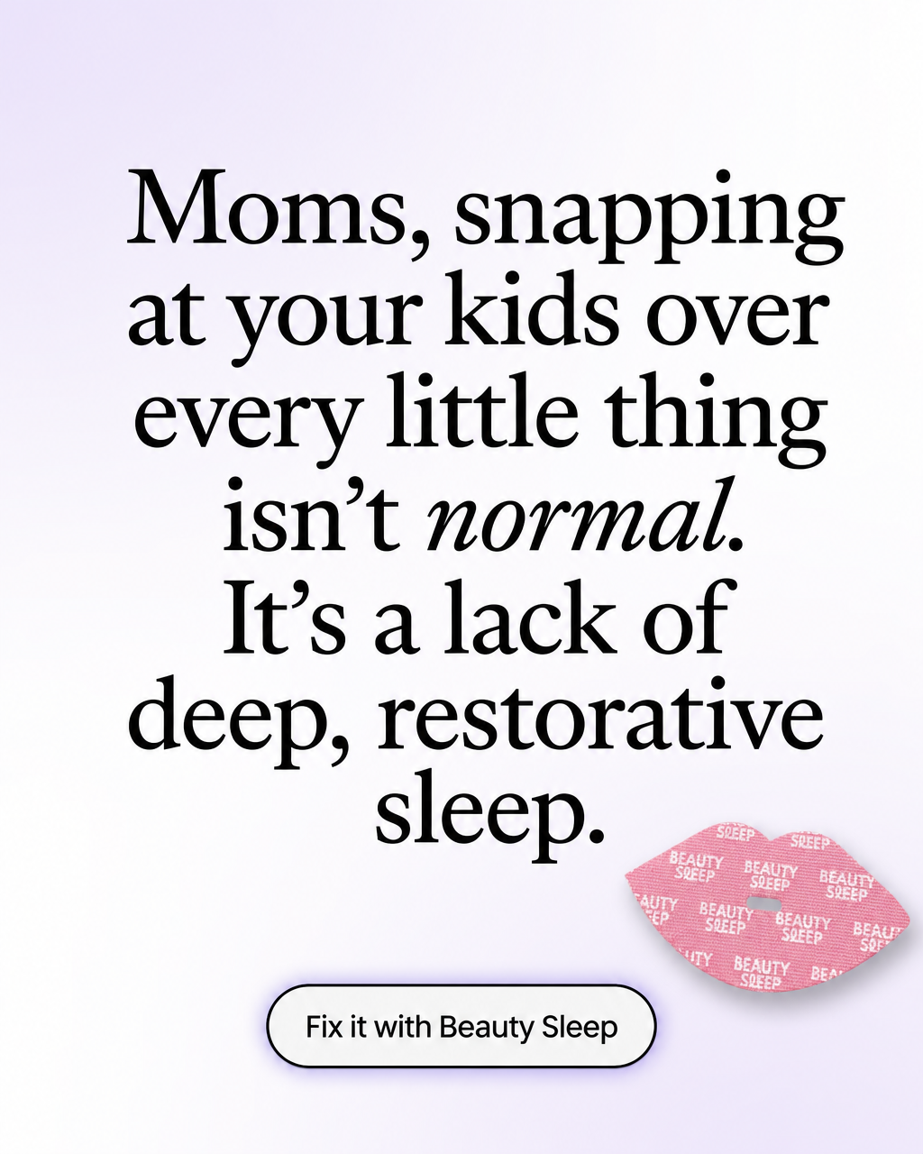 Beauty Sleep Facebook ad