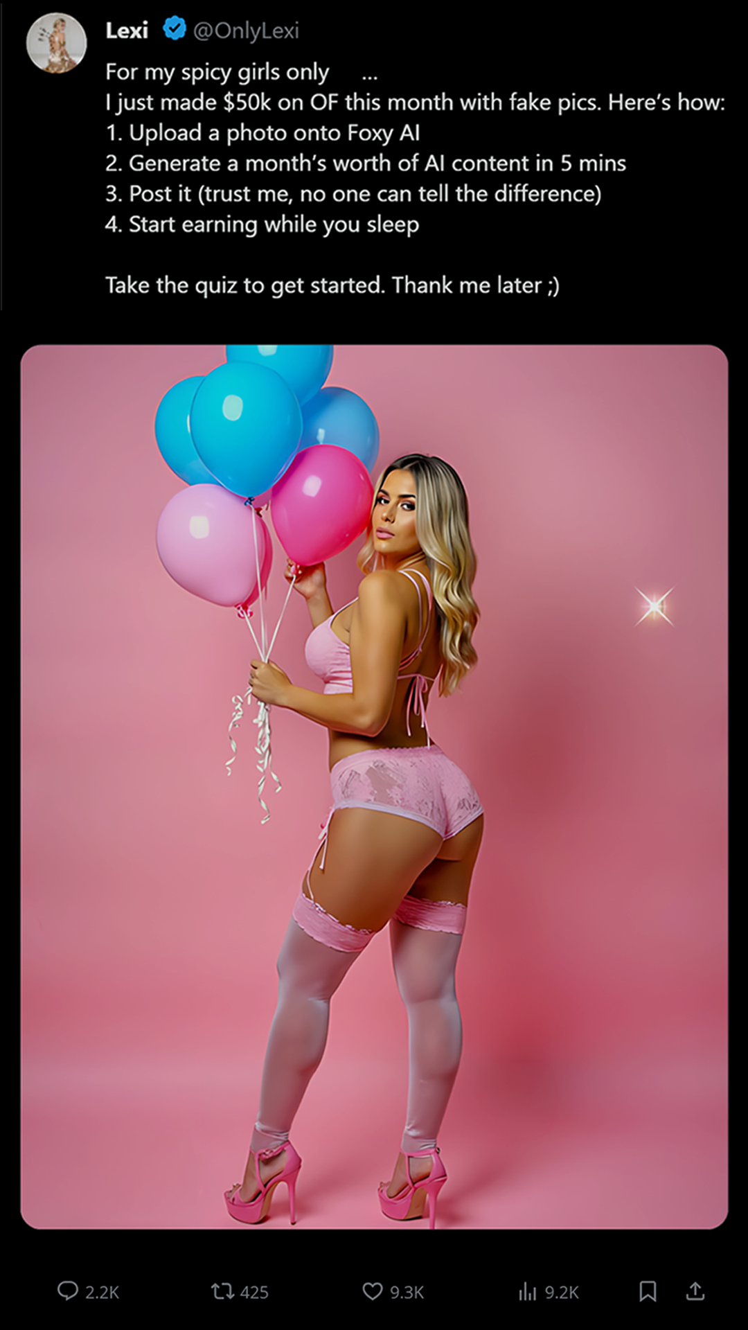 Foxy AI: Video & Photo Generator Facebook ad from Feb 28, 2026