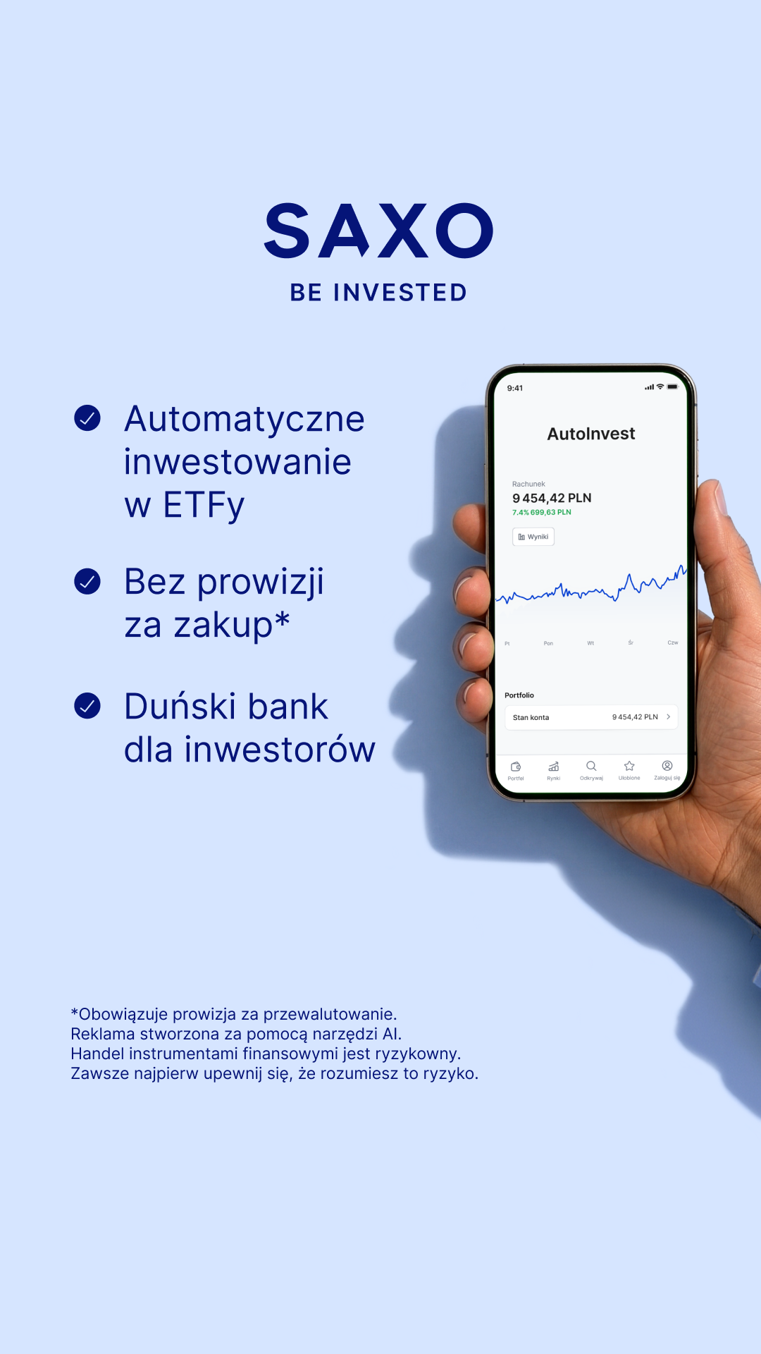 Saxo Bank Facebook ad