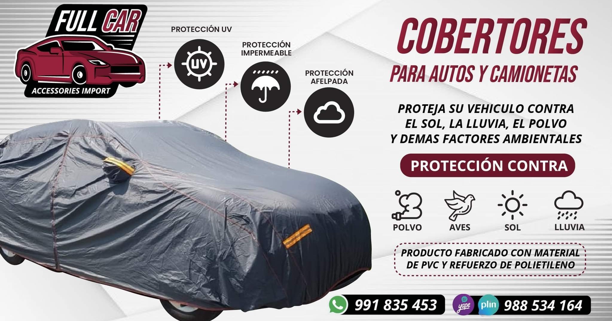 Full Car Accessories Import. Facebook ad: Venta de cobertores de AUTOS-CAMIONETAS- PICK UP- MINIVAN