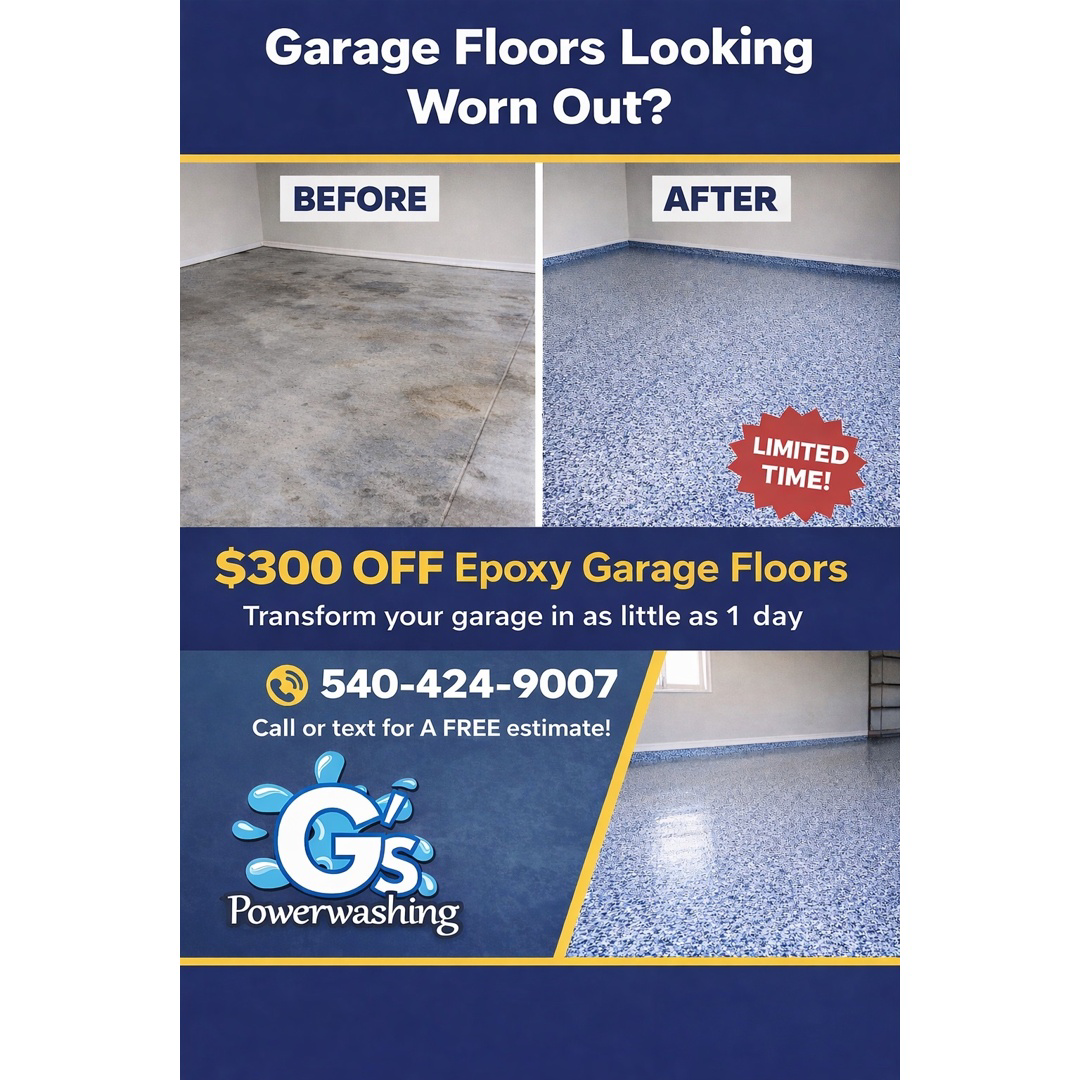 G's Powerwashing Facebook ad: Schedule your FREE estimate today!