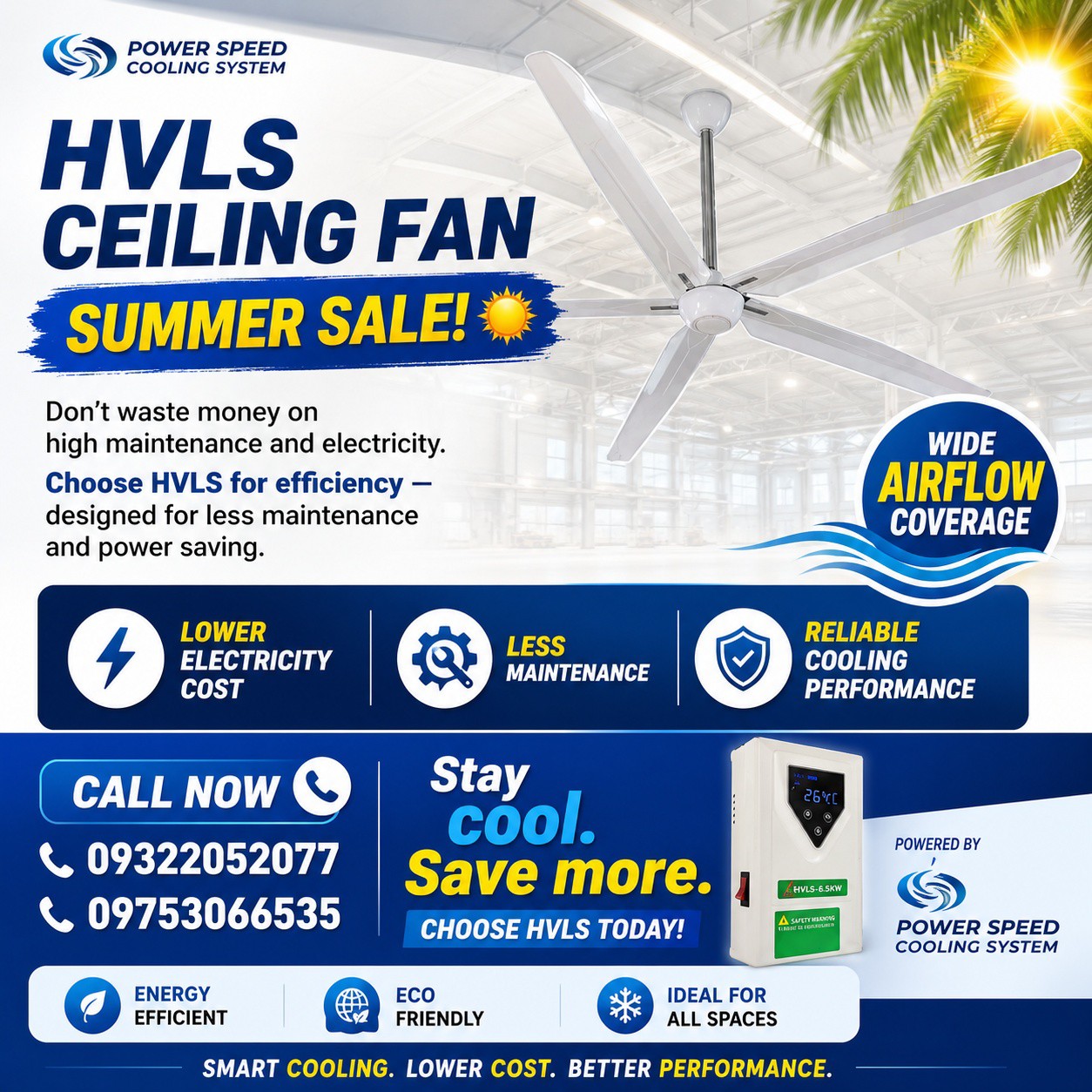 PowerSpeed Cooling Systems Facebook ad: SUMMER SALE!
