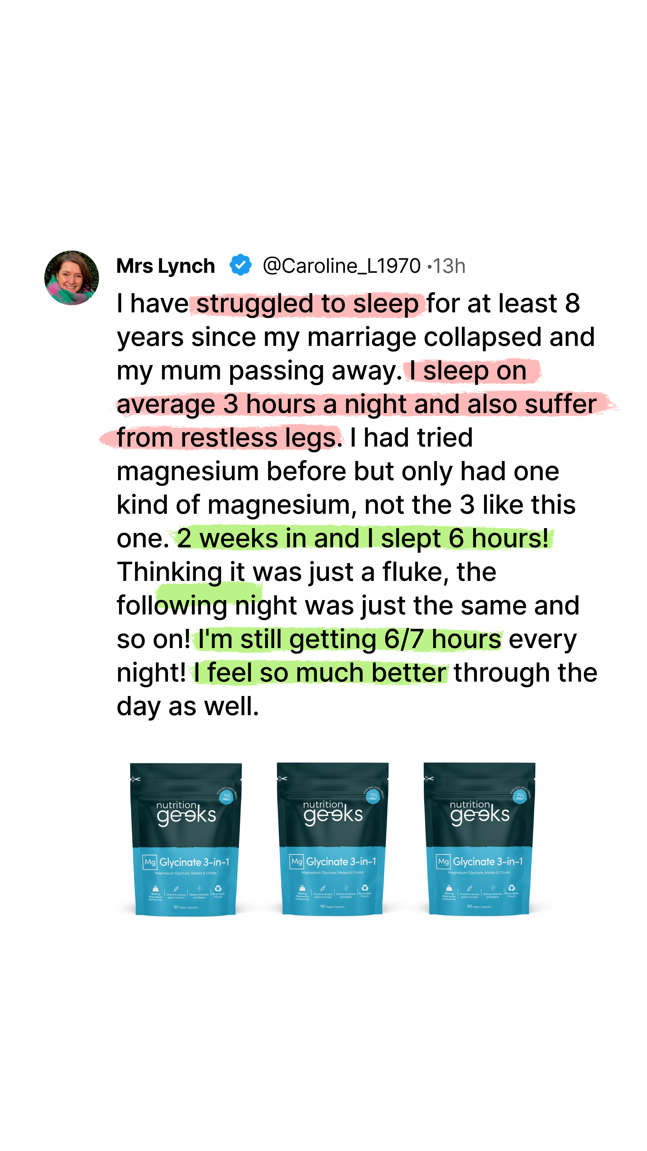 Nutrition Geeks Facebook ad