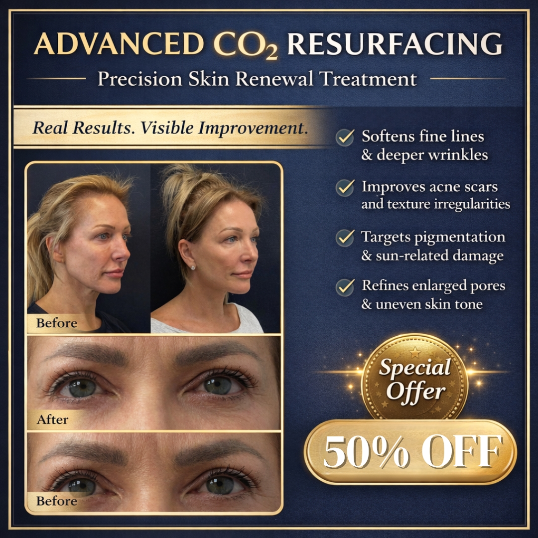 TM Aesthetics Facebook ad: London Skin Rejuvenation, Up To 50% Off CO2 Laser at TM…