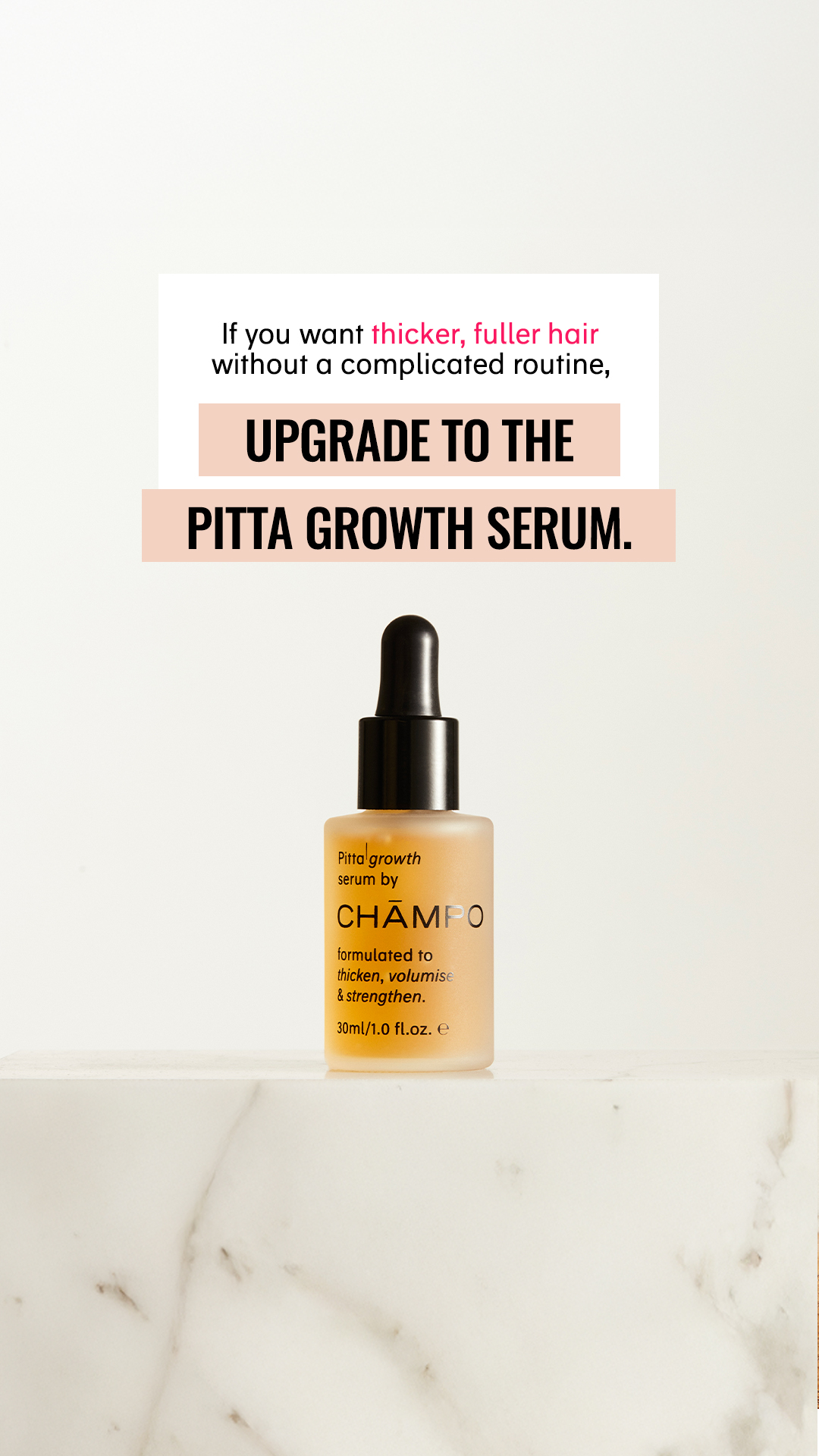Chāmpo Haircare Facebook ad