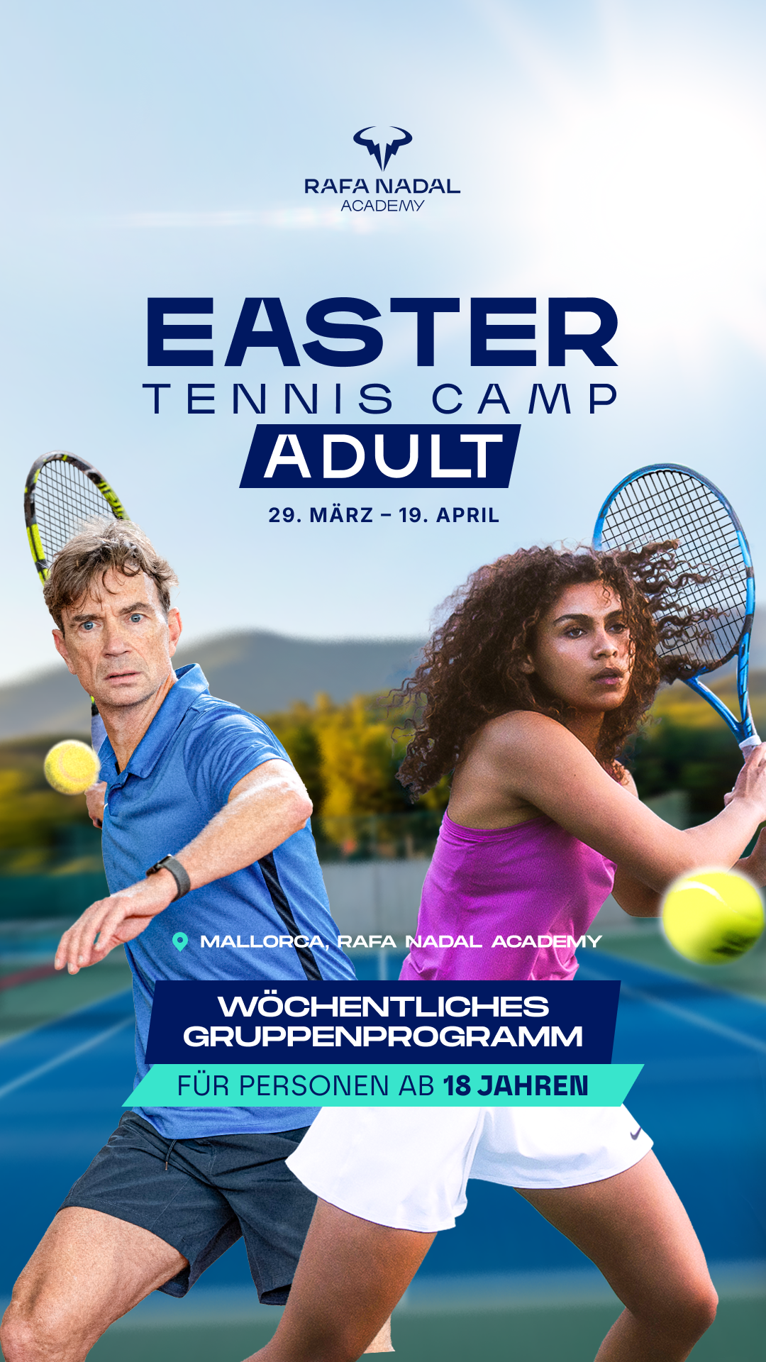 Rafa Nadal Academy Facebook ad