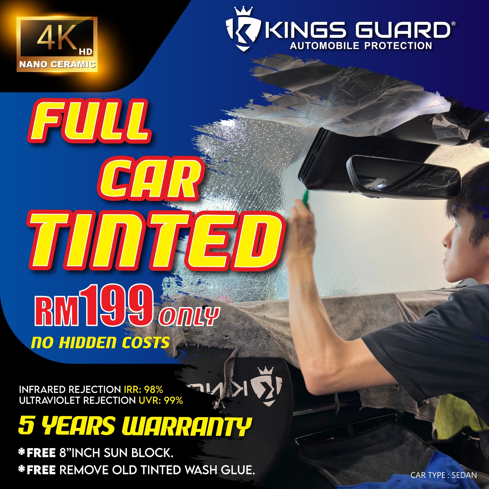 Kings Guard Window Film Kulai - Tinted Specialist Facebook ad