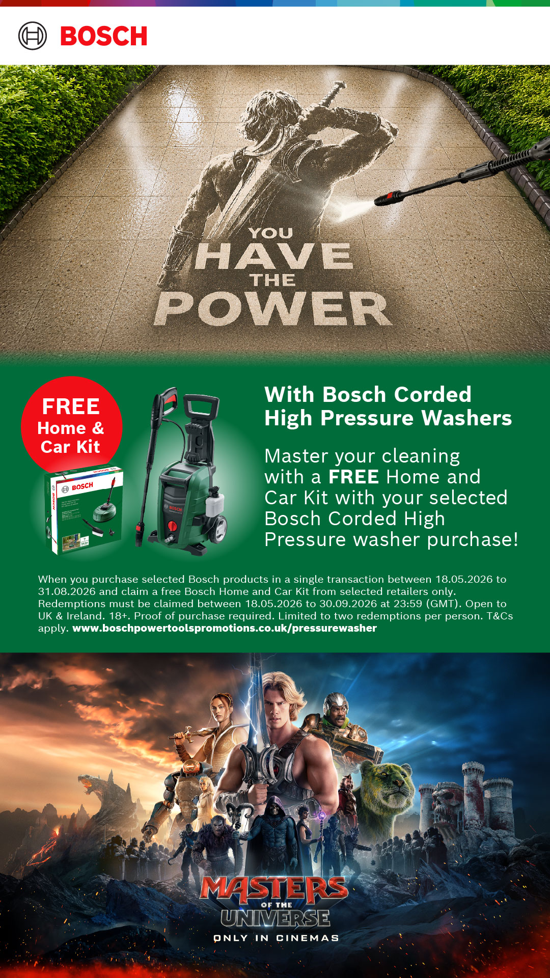 Bosch DIY and Garden Facebook ad from Jun 30, 2026