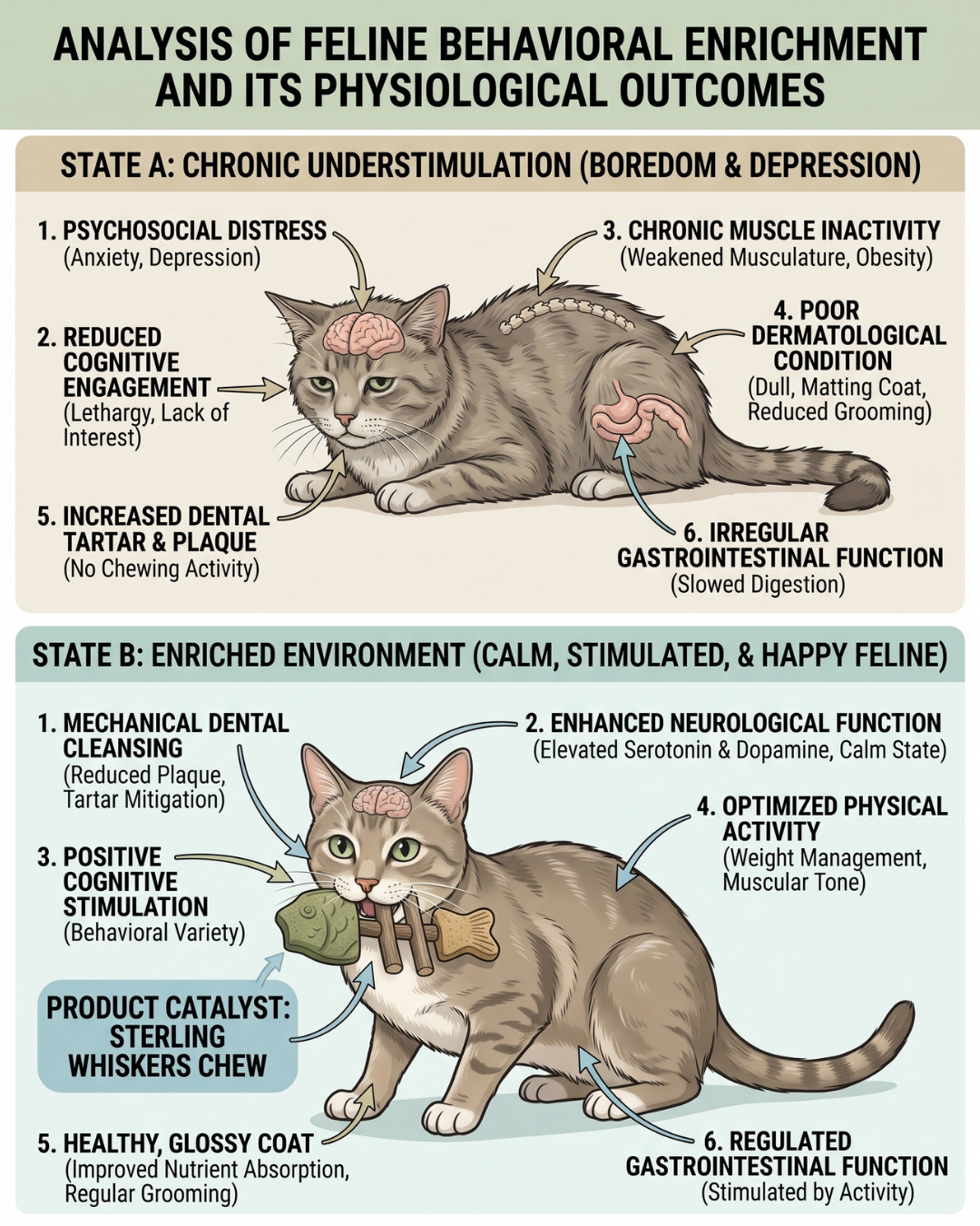 Sterling Whiskers Facebook ad: What chronic boredom is actually doing to your cat