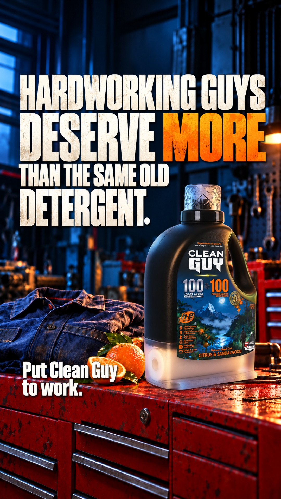 Clean Guy Facebook ad: You're a dude, not a lilac.
